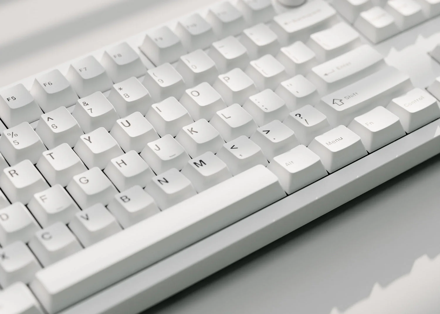 Cherry Profile Double - Shot PBT Full Set Keycaps - Black on White - Bow - Image 6