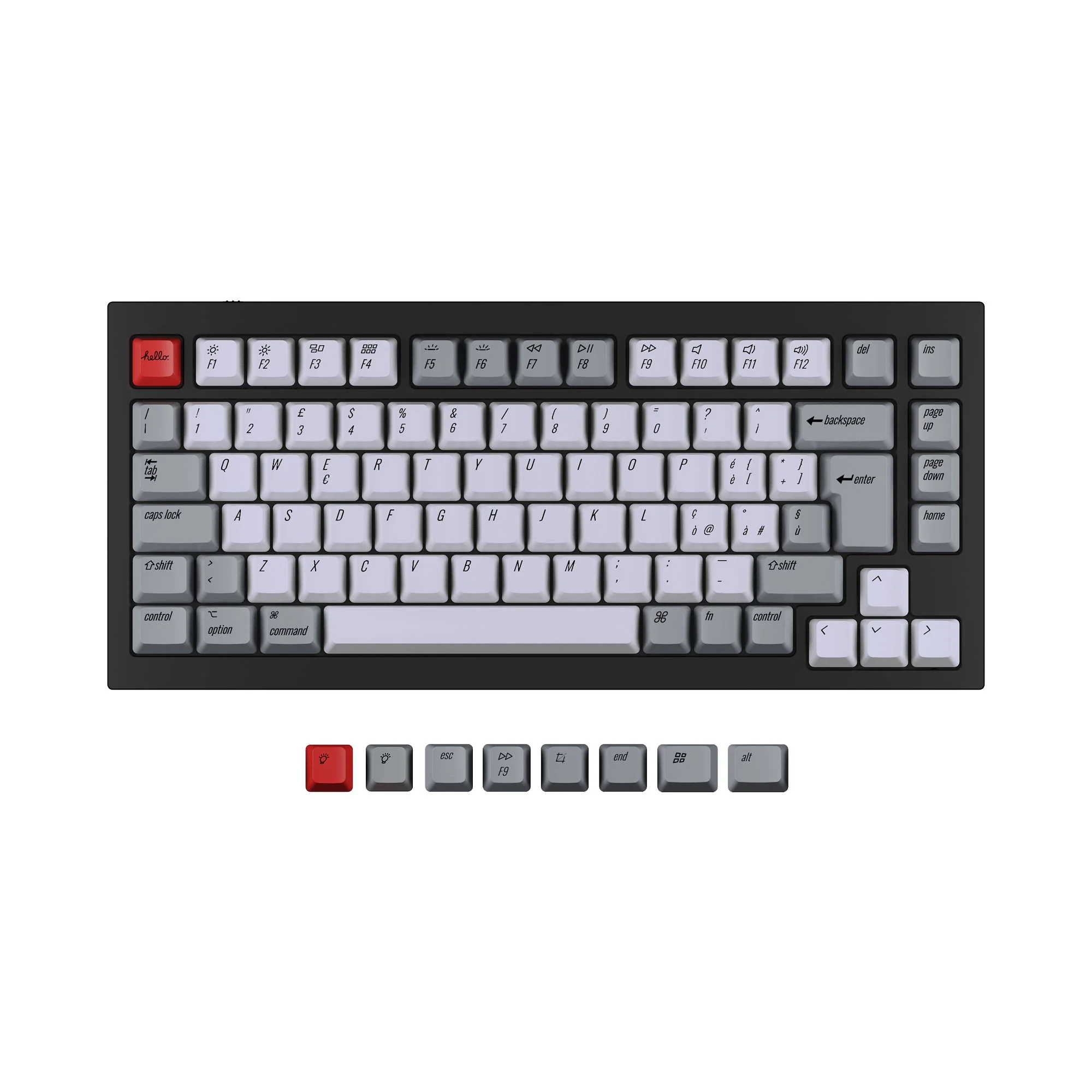 ISO Q1 & Q1 Pro & V1 & K2 & K2 Pro OEM Dye-Sub PBT Keycap Set - Image 5