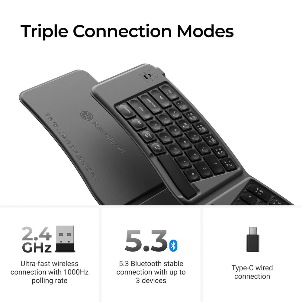 Keychron B11 Pro Ultra-Slim Wireless Foldable Keyboard (US ANSI Layout) - Image 4