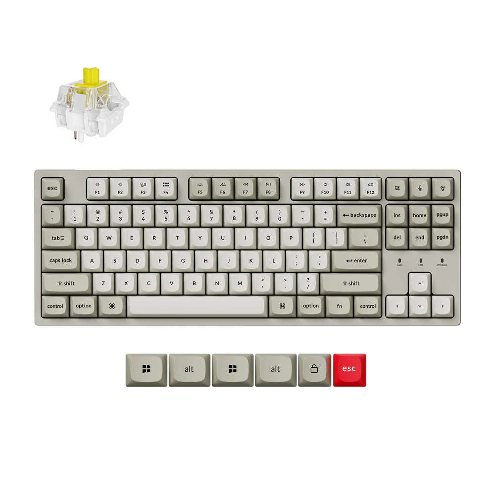 Keychron C1 Pro 8K QMK Wired Custom Mechanical Keyboard (US ANSI Layout) - Image 3