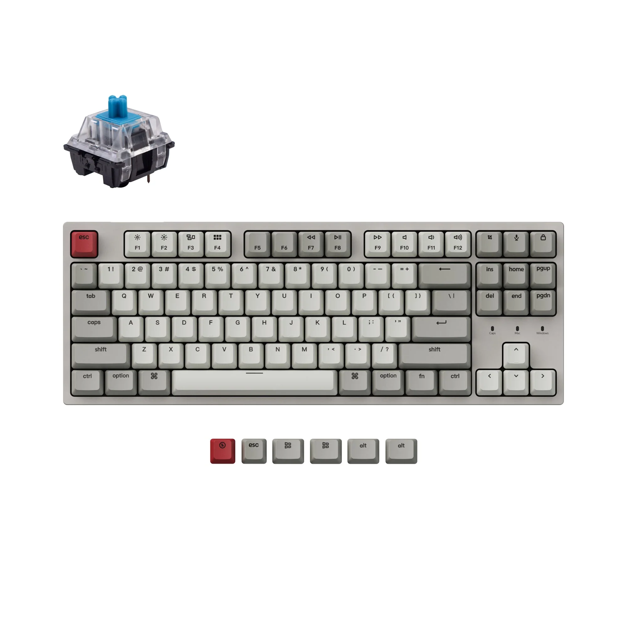 Keychron C1 Wired Mechanical Keyboard (US ANSI Layout) - Image 2