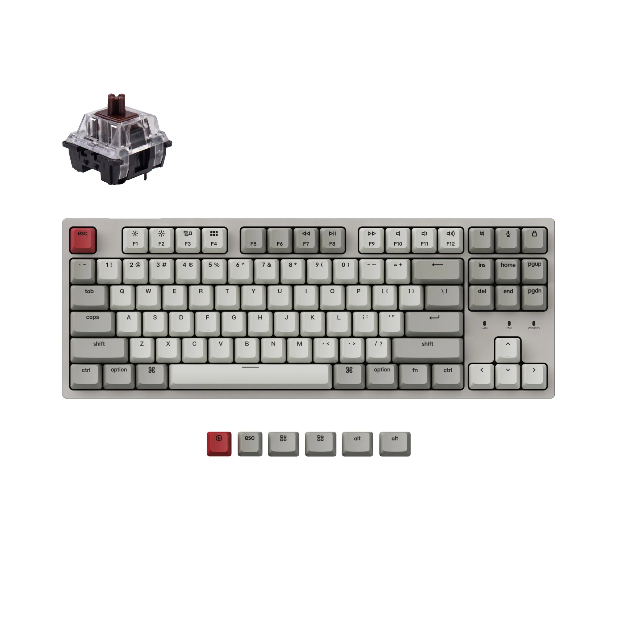 Keychron C1 Wired Mechanical Keyboard (US ANSI Layout) - Image 3