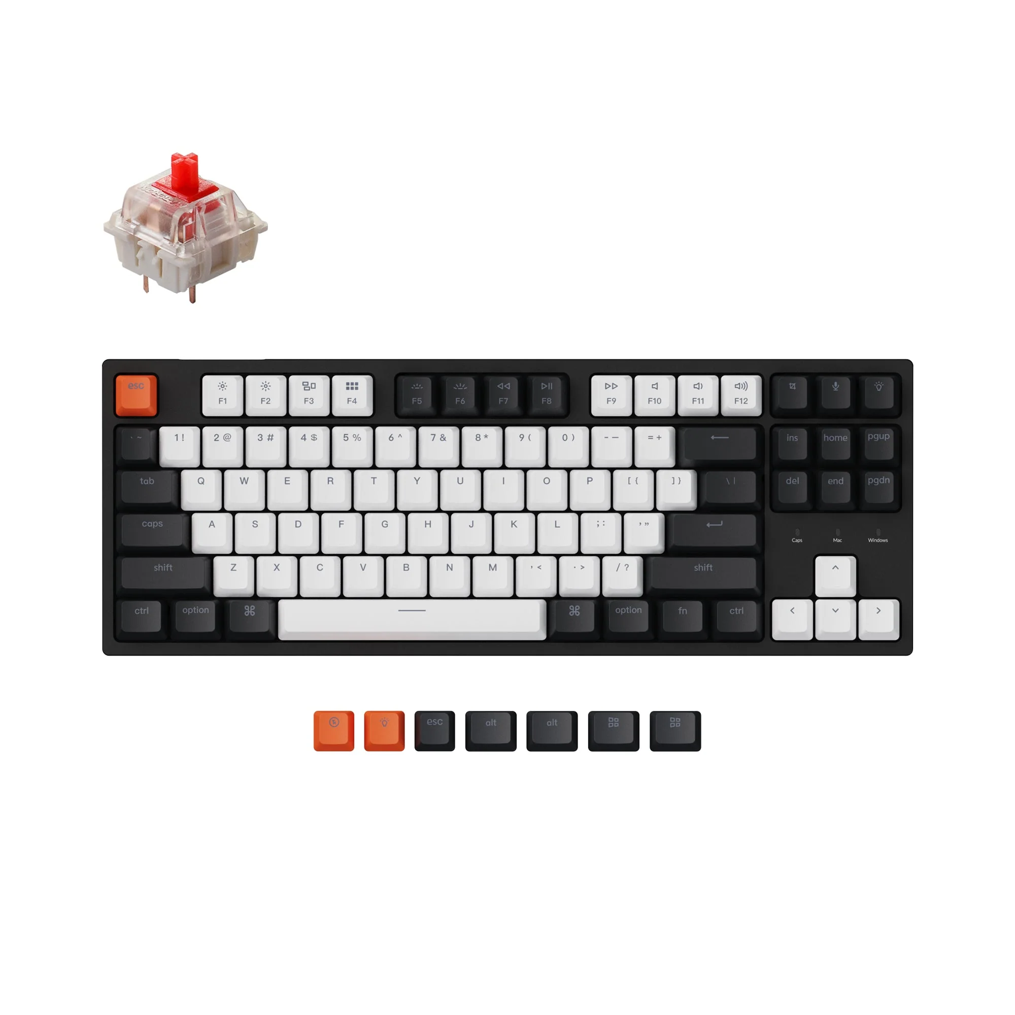 Keychron C1 Wired Mechanical Keyboard (US ANSI Layout) - Image 4