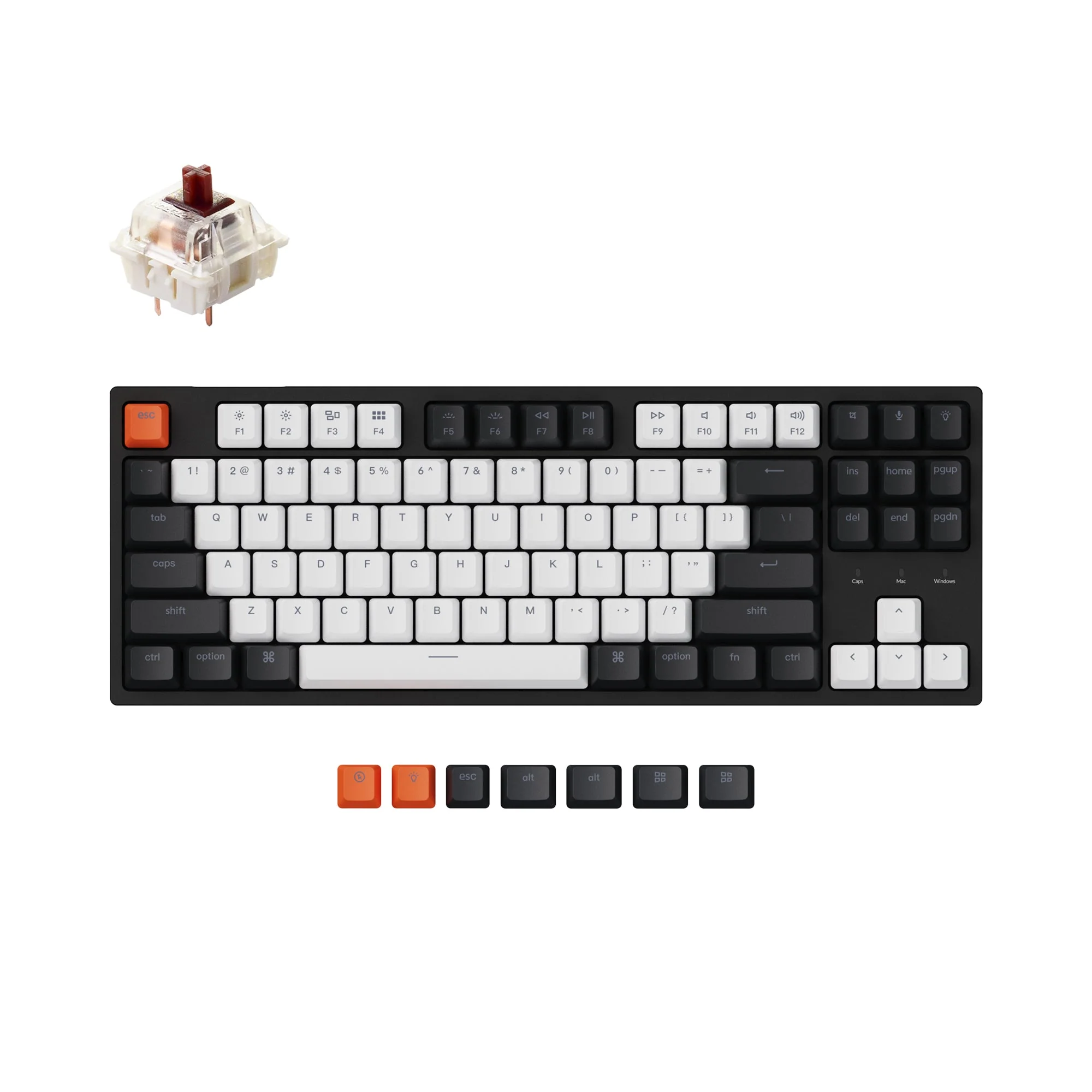 Keychron C1 Wired Mechanical Keyboard (US ANSI Layout) - Image 6