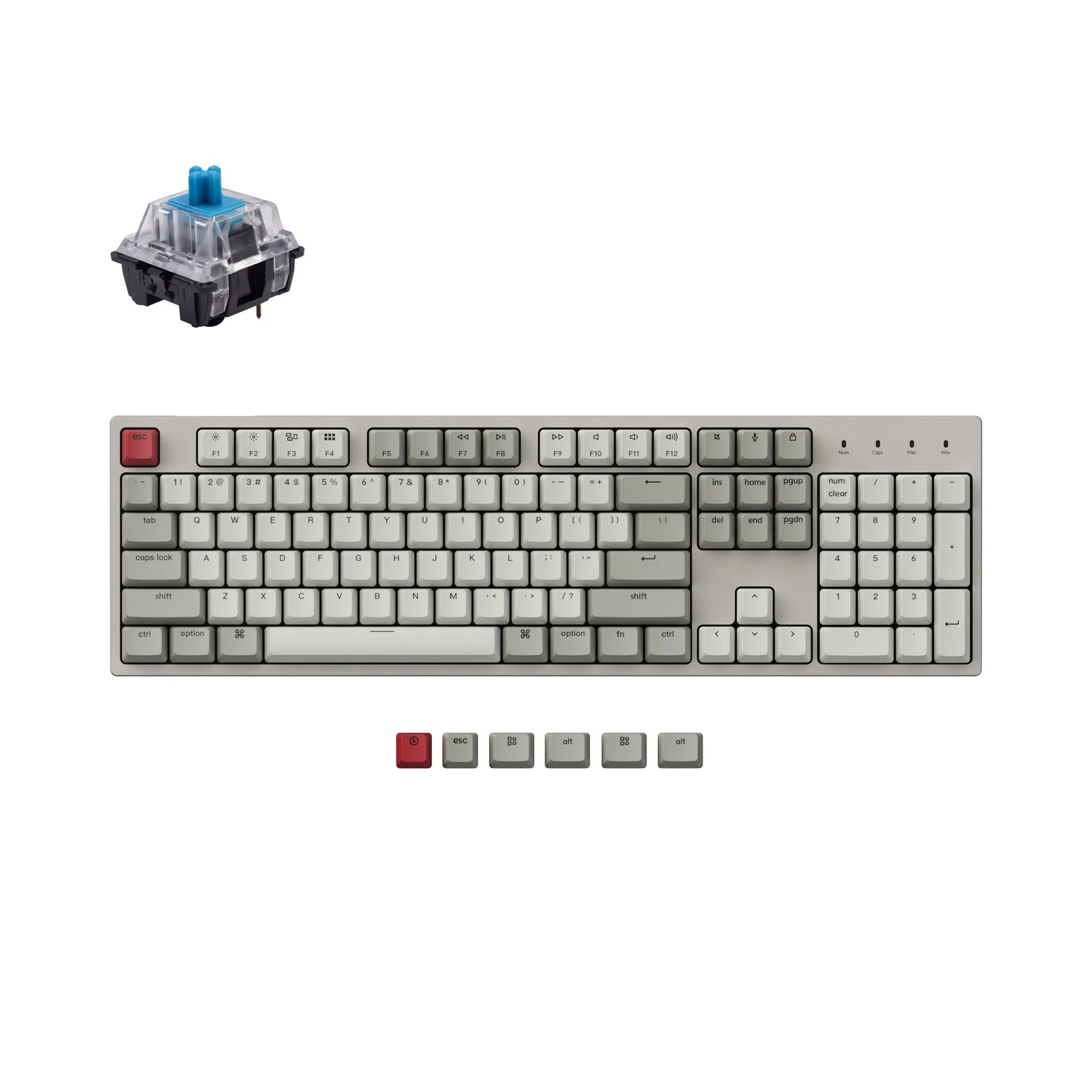 Keychron C2 Wired Mechanical Keyboard (US ANSI Layout) - Image 2