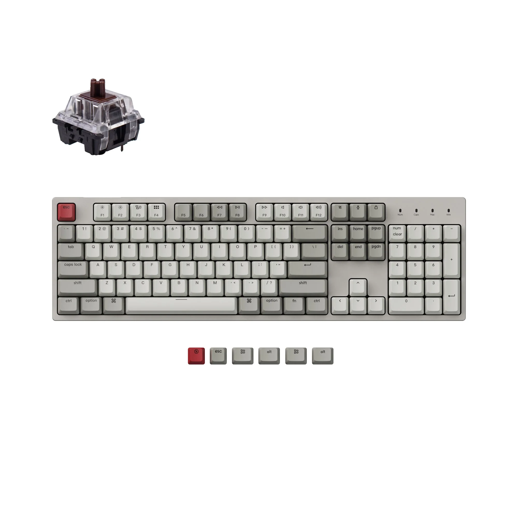 Keychron C2 Wired Mechanical Keyboard (US ANSI Layout) - Image 3