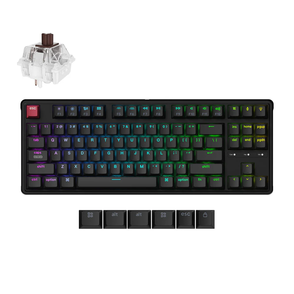 Keychron C3 Pro 8K QMK Wired Custom Mechanical Keyboard (US ANSI Layout) - Image 6