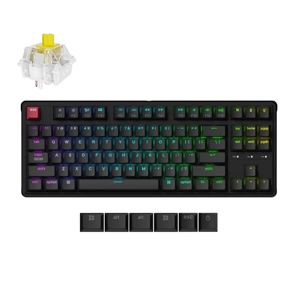 Keychron C3 Pro 8K QMK Wired Custom Mechanical Keyboard (US ANSI Layout) - Image 7
