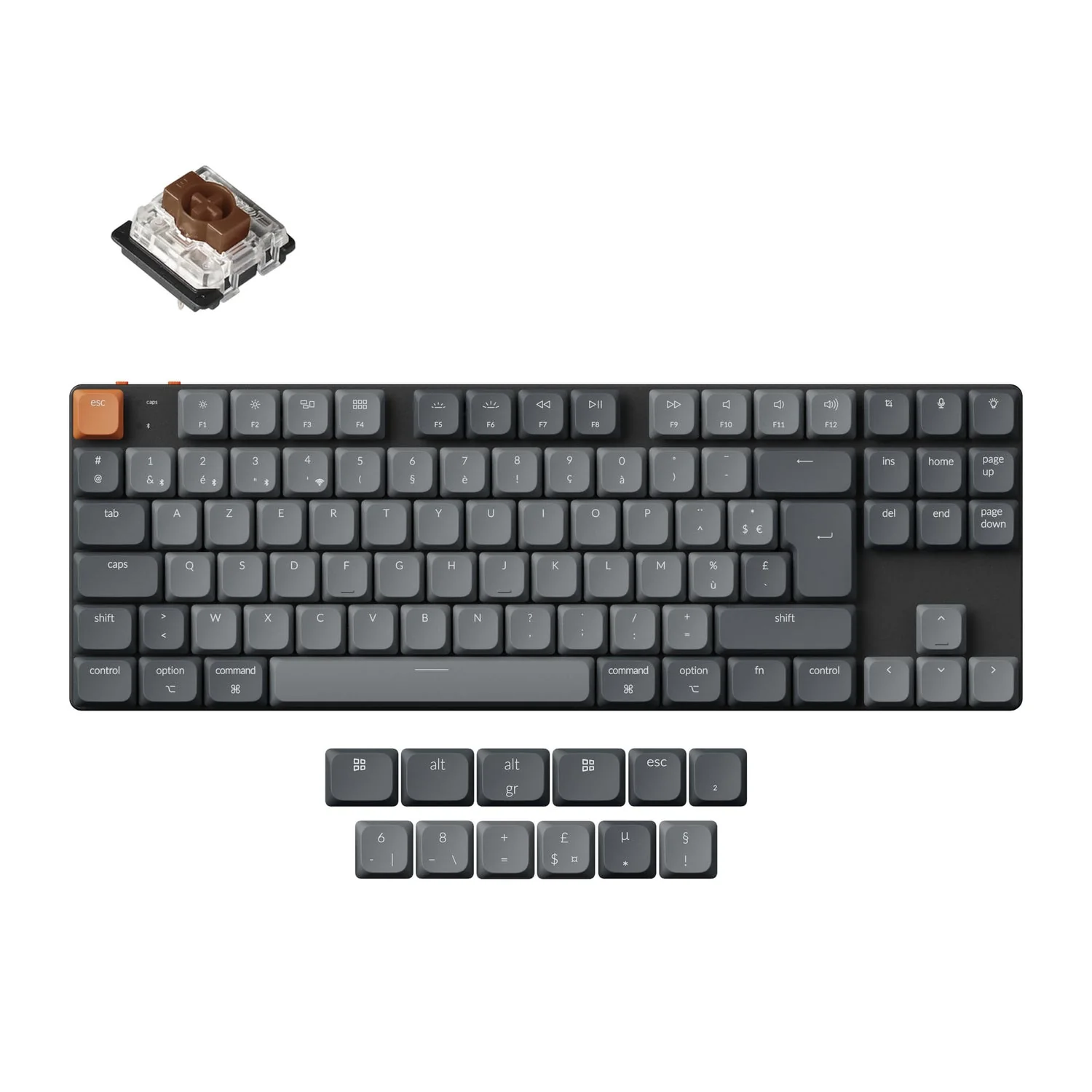 Keychron K1 Max QMK Wireless Custom Mechanical Keyboard ISO Layout Collection - Image 10
