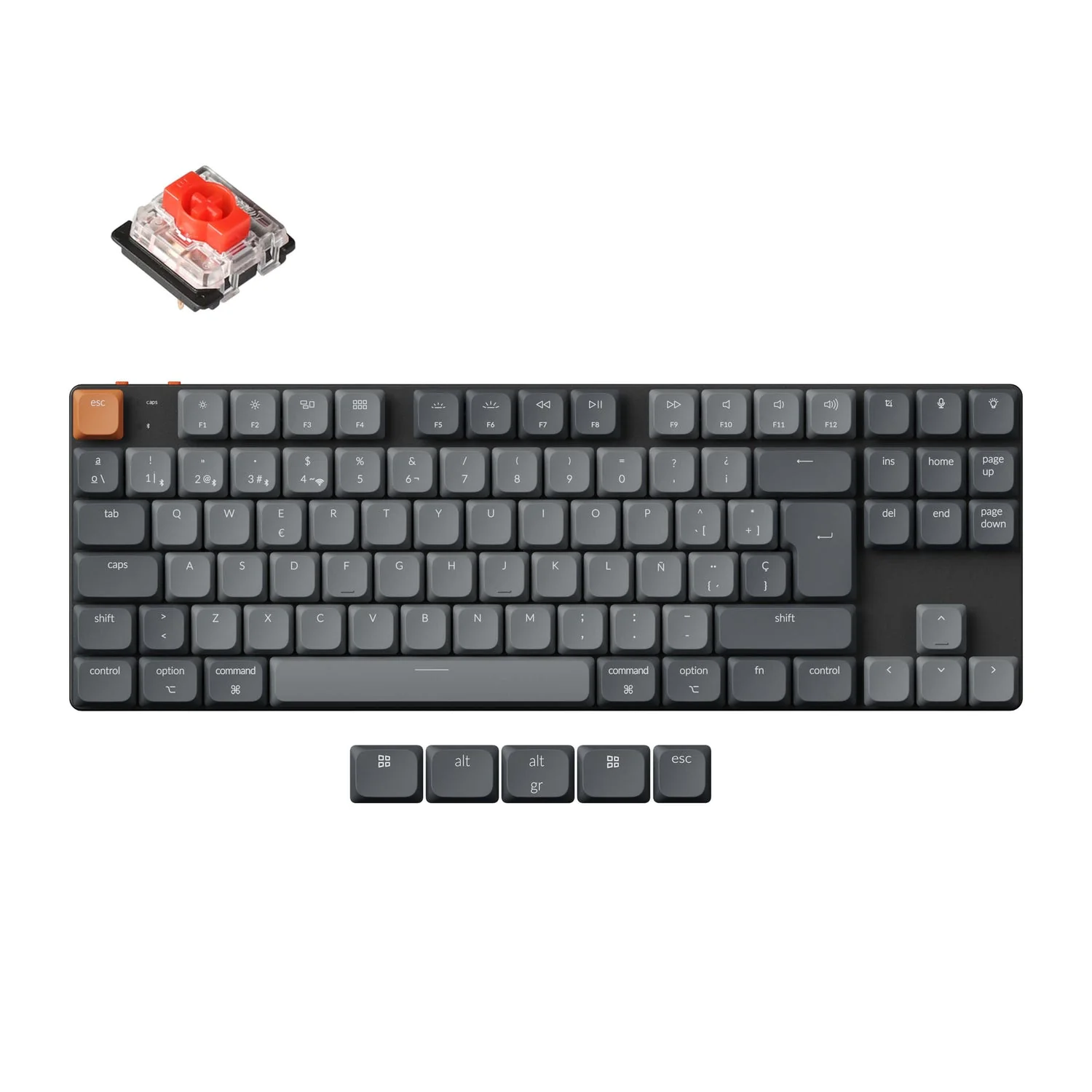 Keychron K1 Max QMK Wireless Custom Mechanical Keyboard ISO Layout Collection - Image 11