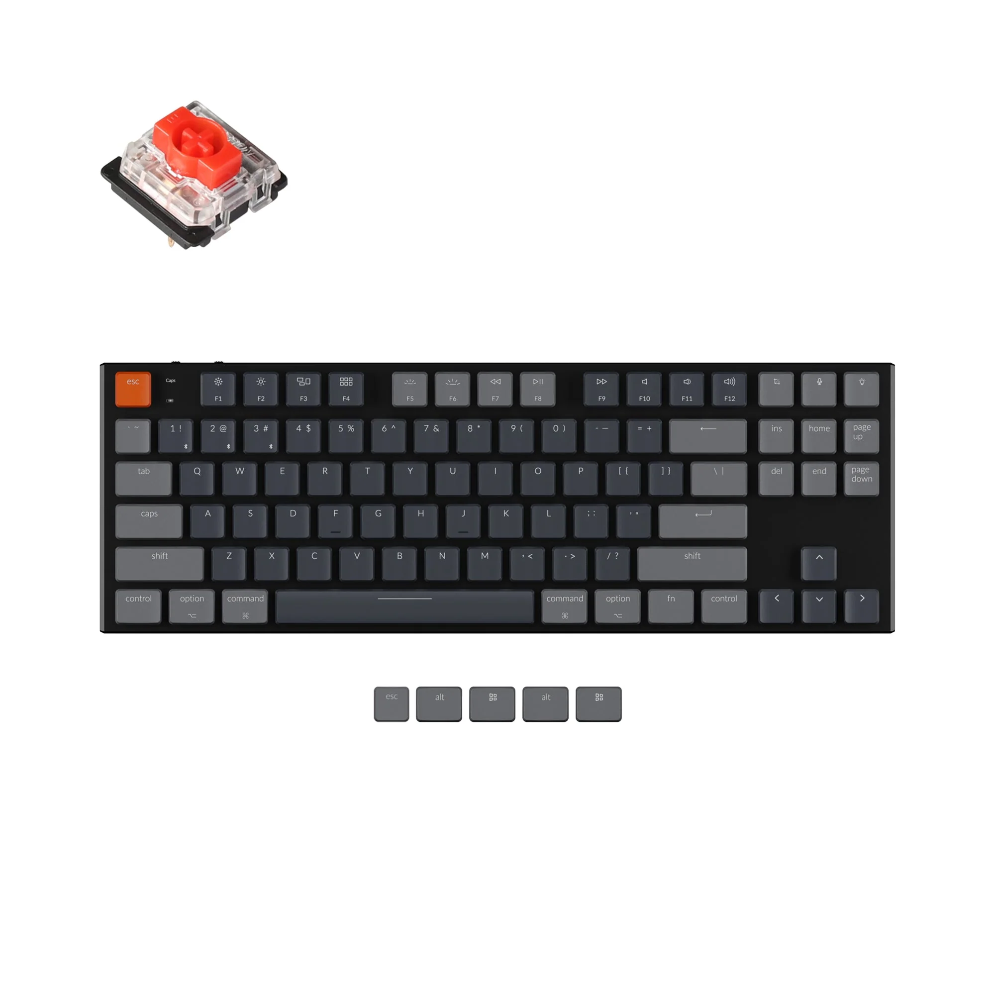 Keychron K1 Wireless Mechanical Keyboard (Version 5) (US ANSI Layout) - Image 4