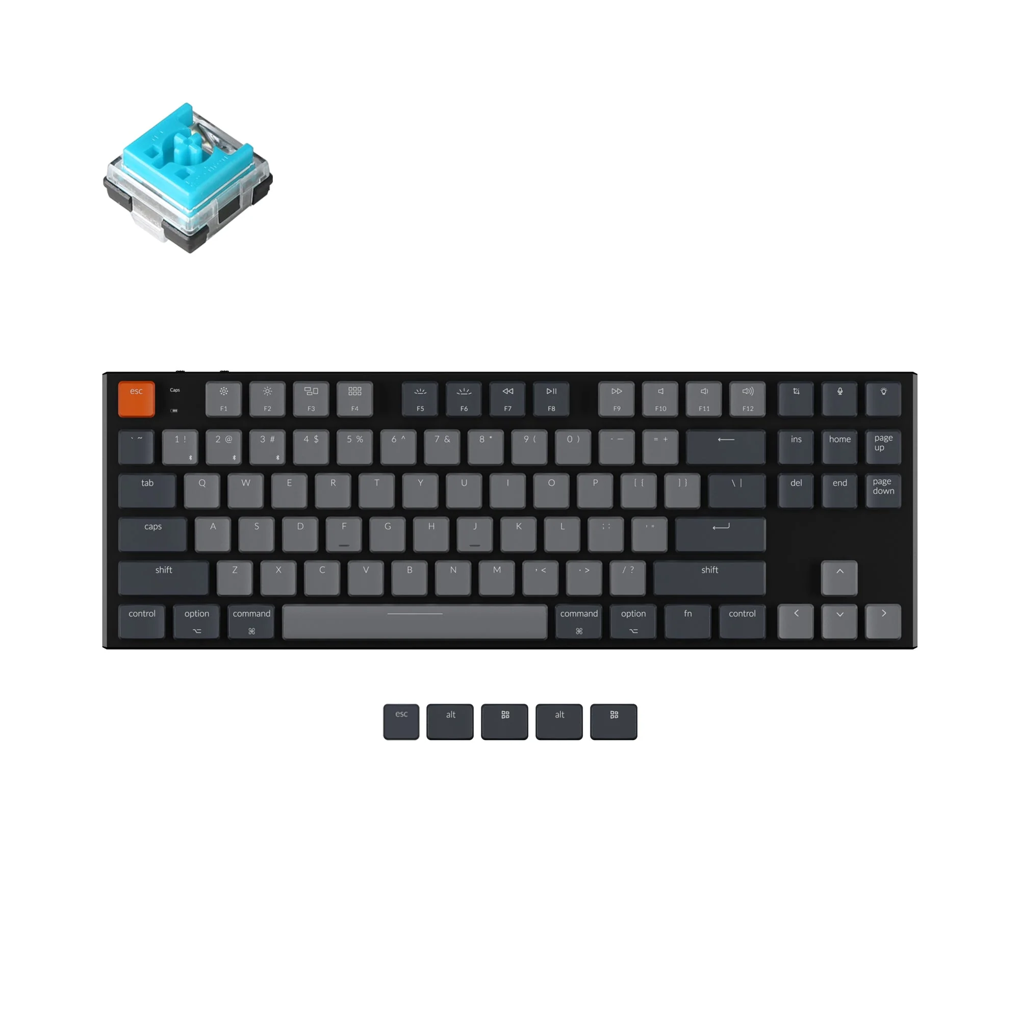 Keychron K1 Wireless Mechanical Keyboard (Version 5) (US ANSI Layout) - Image 8