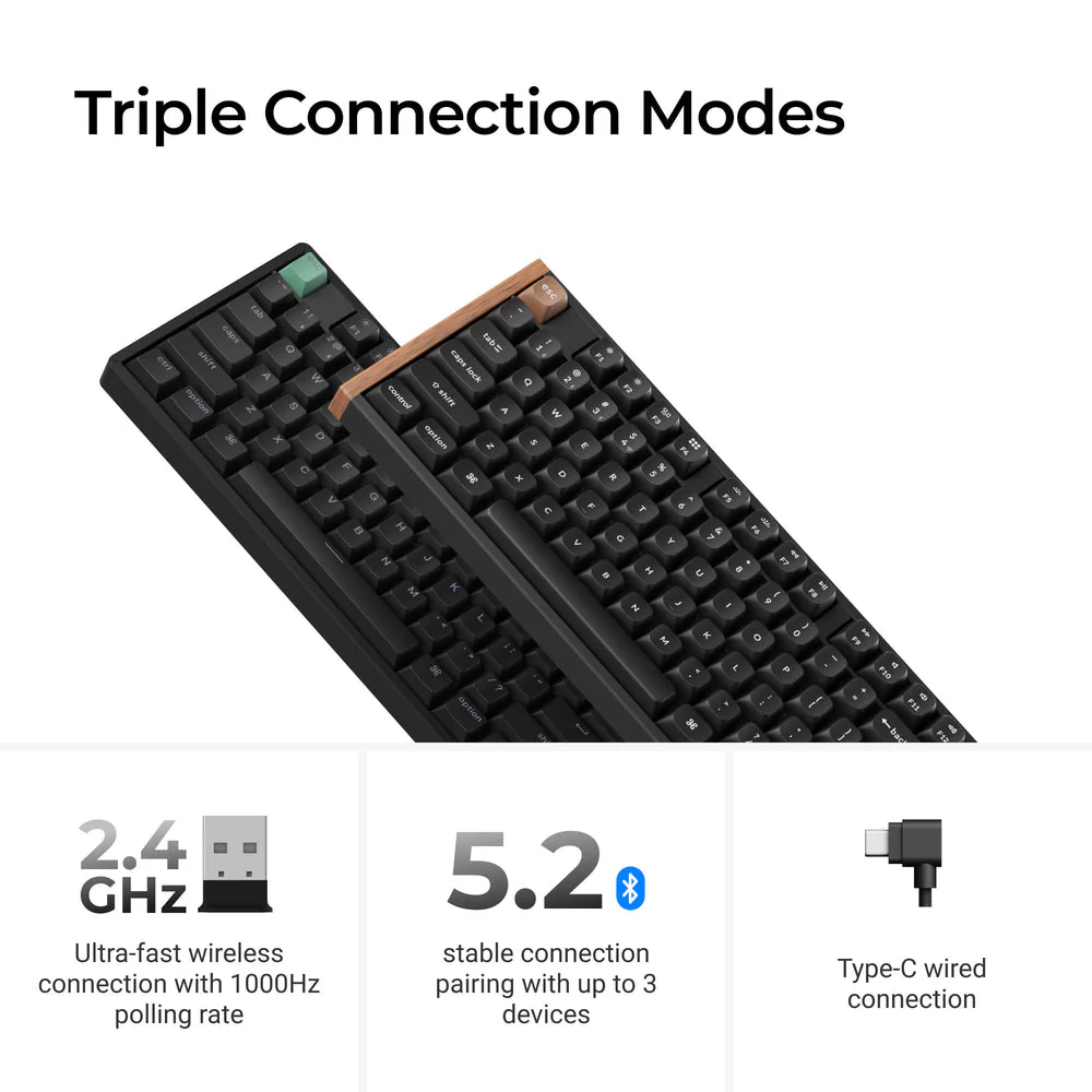 Keychron K10 HE Wireless Magnetic Switch Custom Keyboard (US ANSI Layout) - Image 5