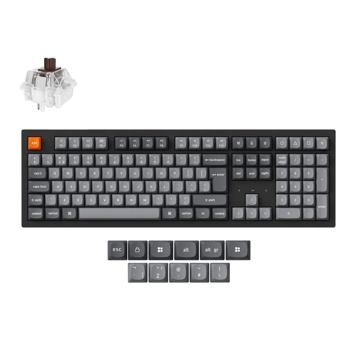Keychron K10 Max QMK Wireless Custom Mechanical Keyboard ISO Layout Collection - Image 11