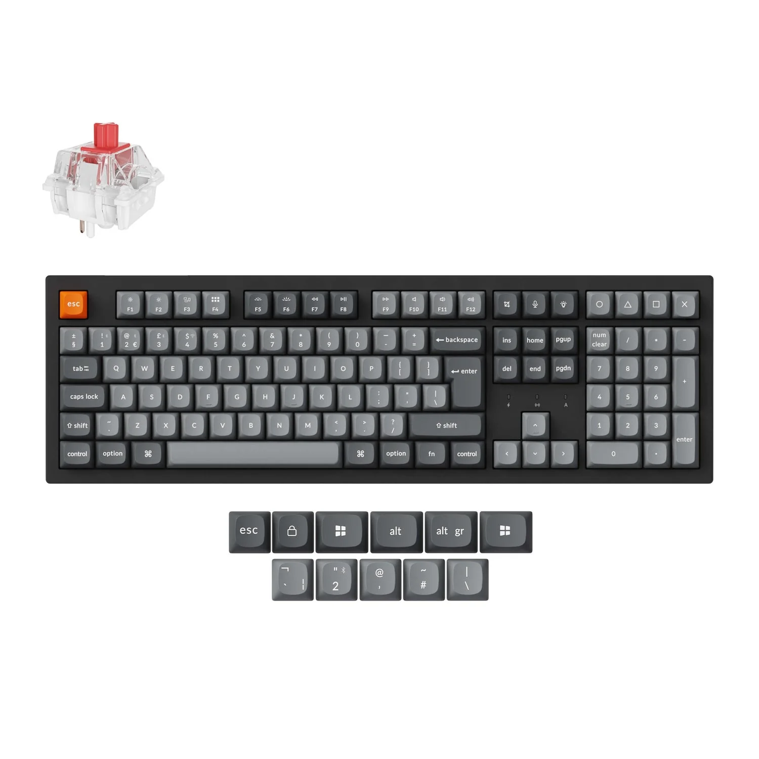 Keychron K10 Max QMK Wireless Custom Mechanical Keyboard ISO Layout Collection - Image 12