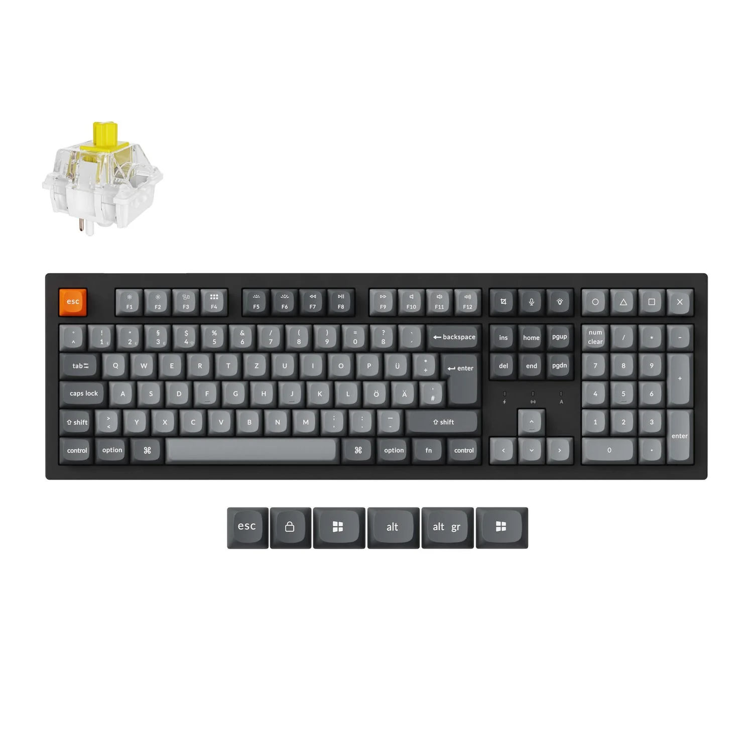 Keychron K10 Max QMK Wireless Custom Mechanical Keyboard ISO Layout Collection - Image 7
