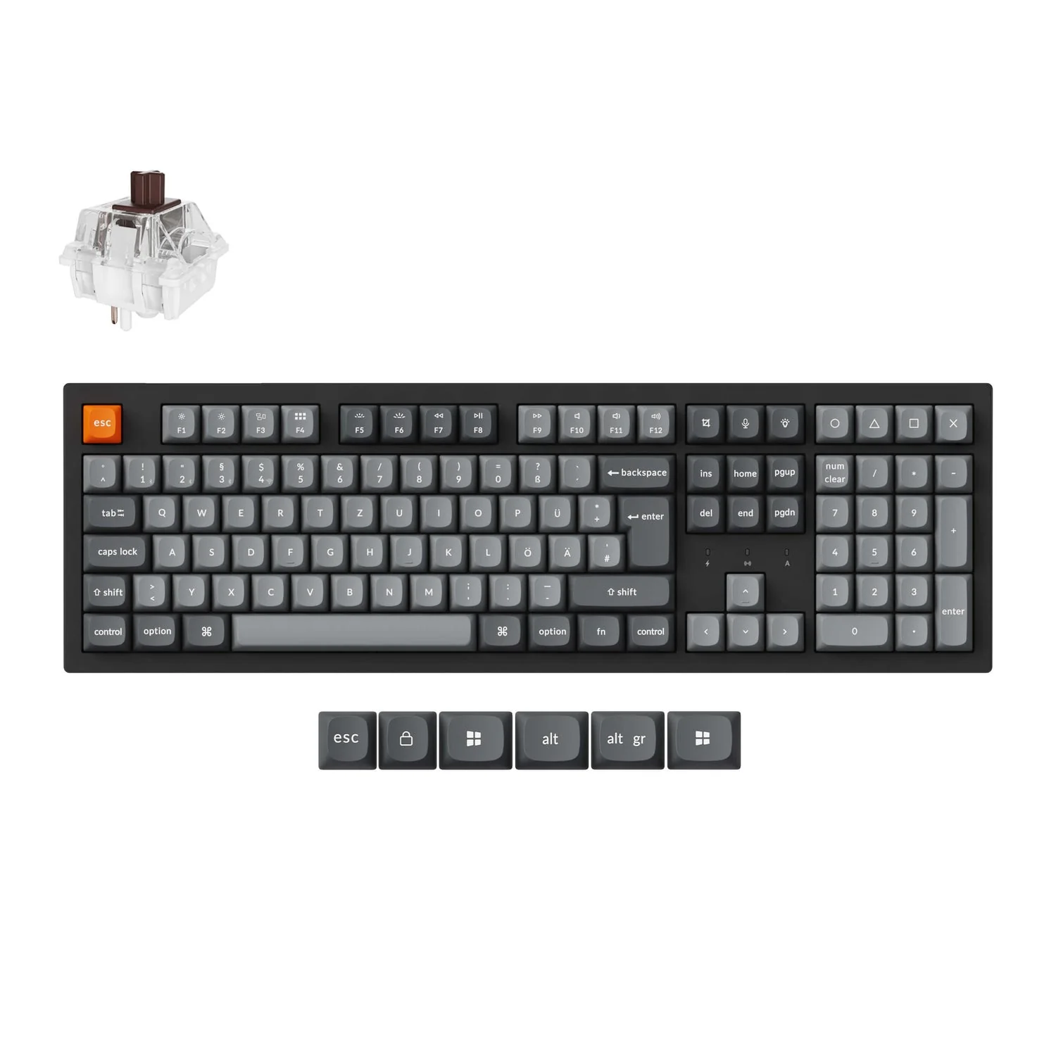 Keychron K10 Max QMK Wireless Custom Mechanical Keyboard ISO Layout Collection - Image 8