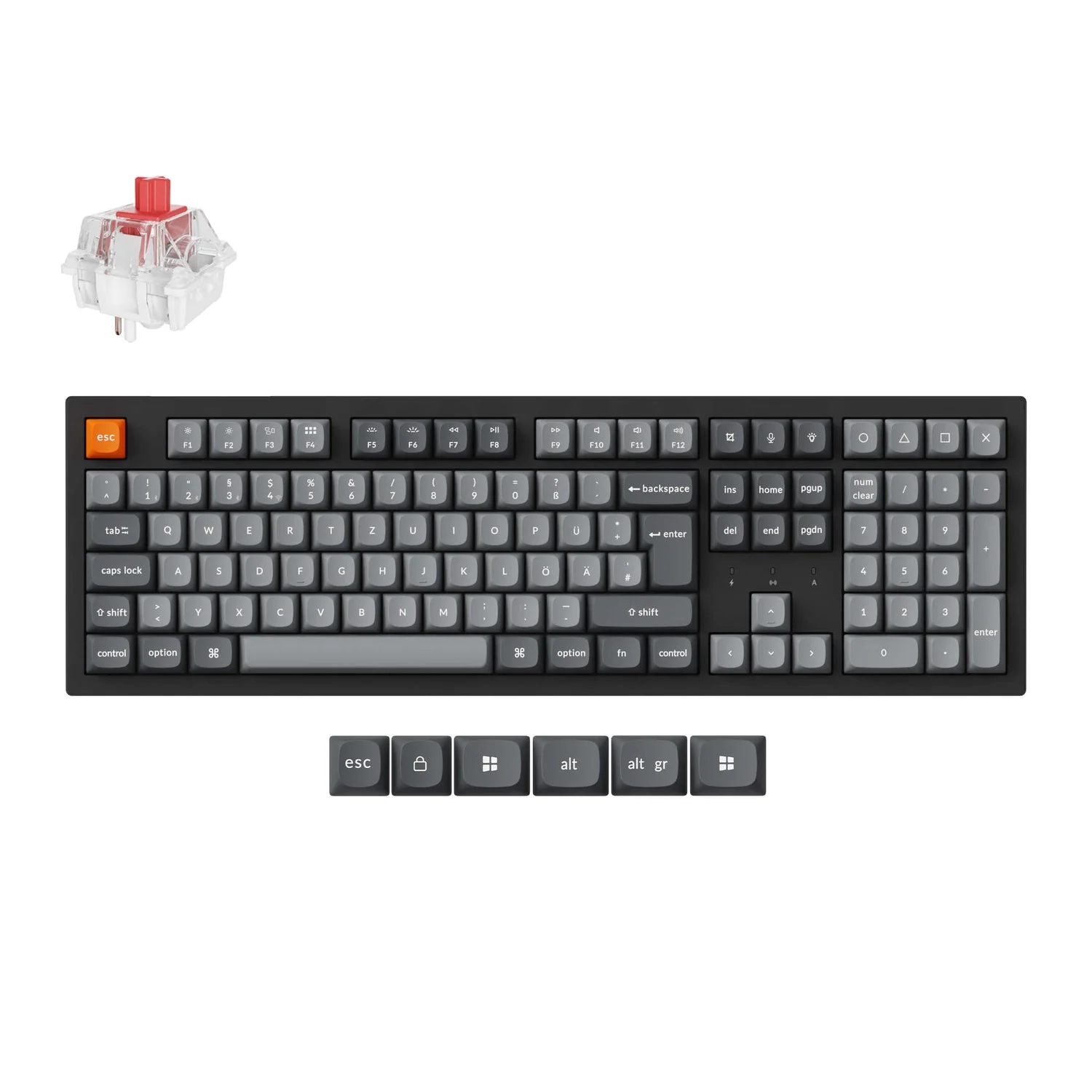 Keychron K10 Max QMK Wireless Custom Mechanical Keyboard ISO Layout Collection - Image 9