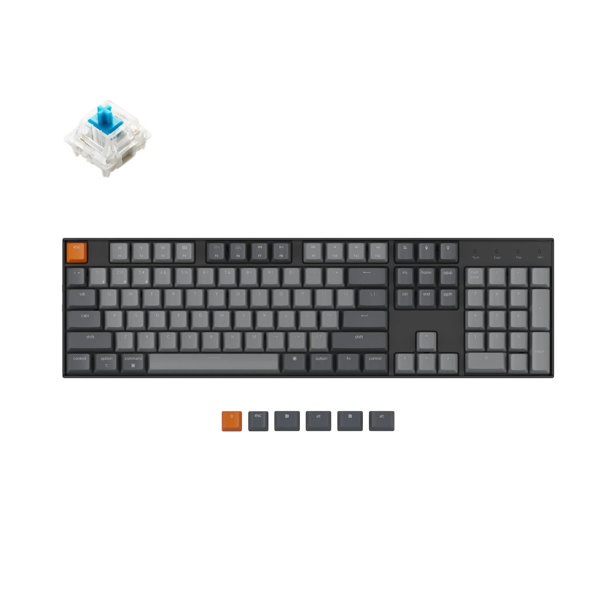 Keychron K10 Wireless Mechanical Keyboard (US ANSI Layout) - Image 2