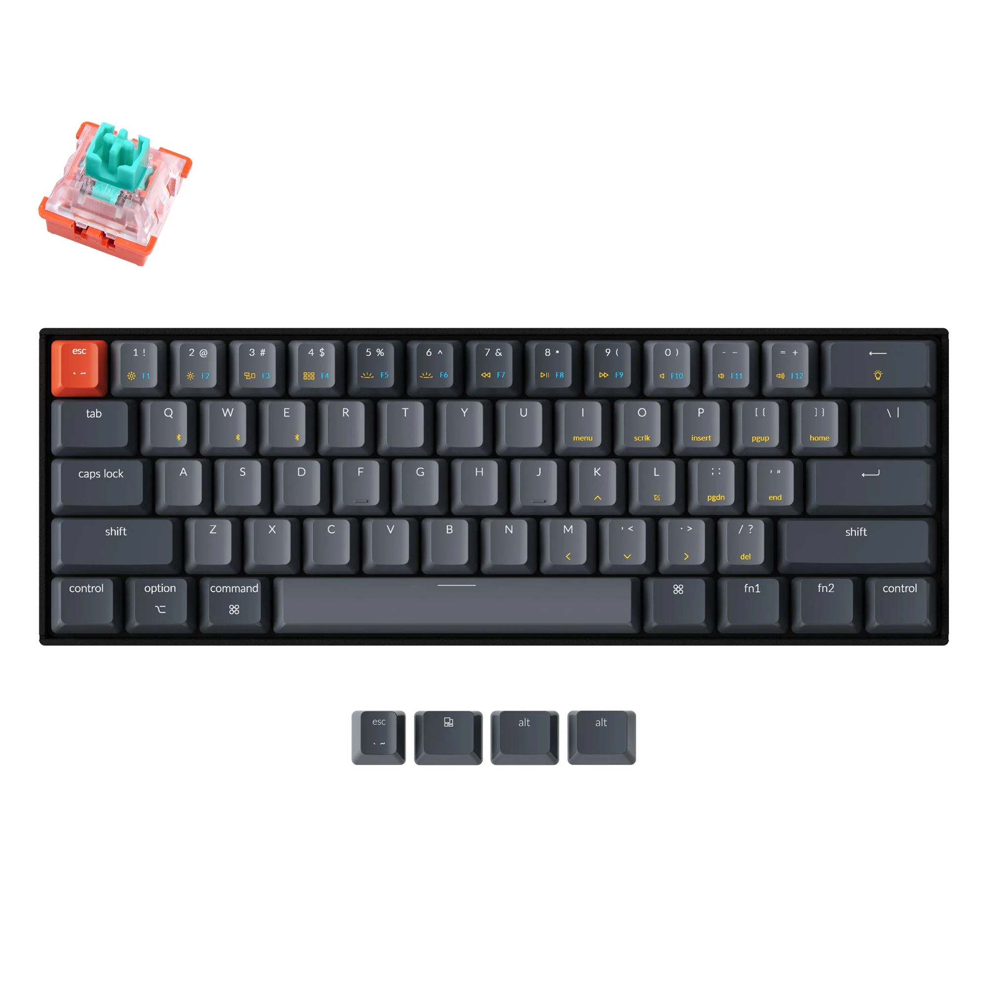 Keychron K12 Wireless Mechanical Keyboard (US ANSI Layout) - Image 11
