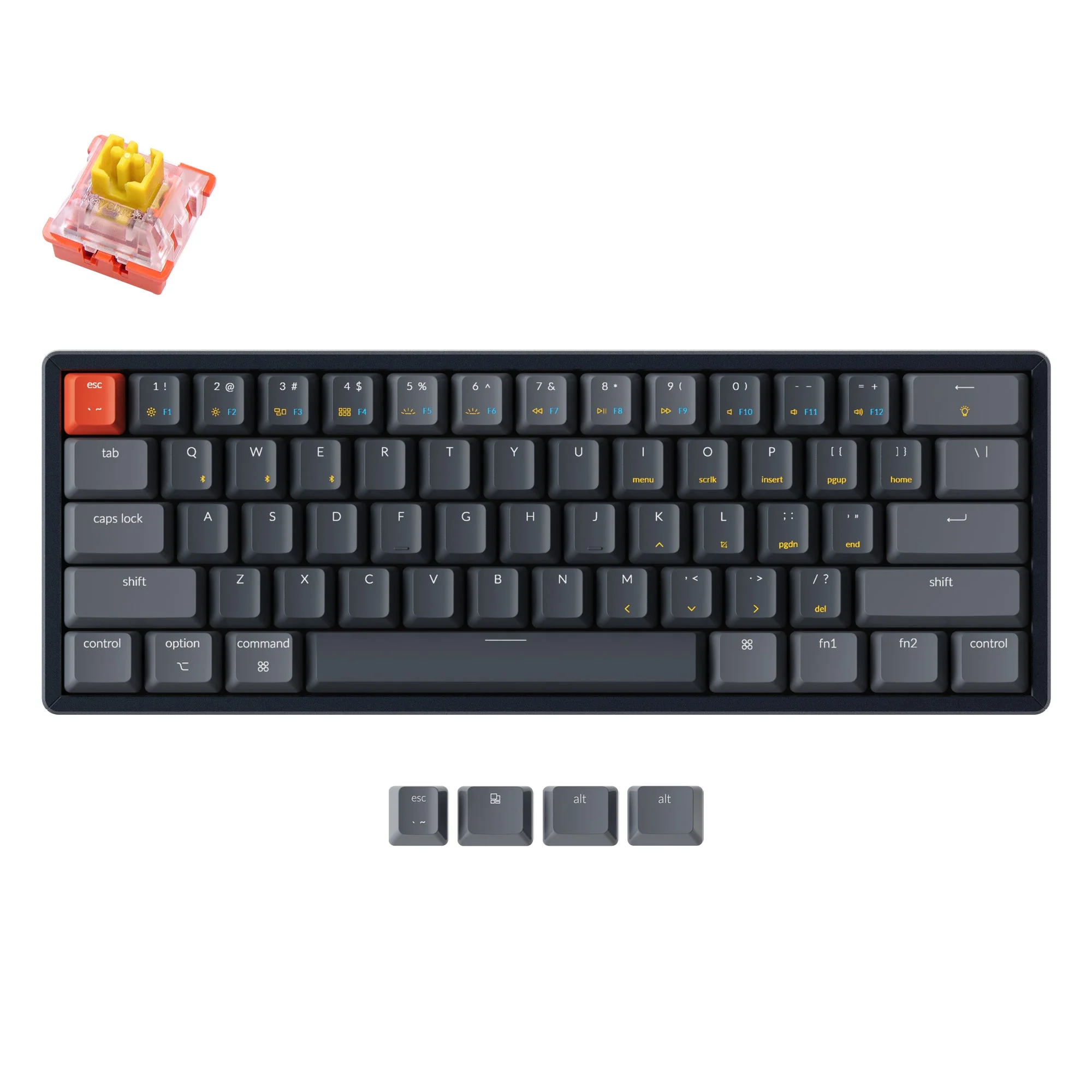 Keychron K12 Wireless Mechanical Keyboard (US ANSI Layout) - Image 15