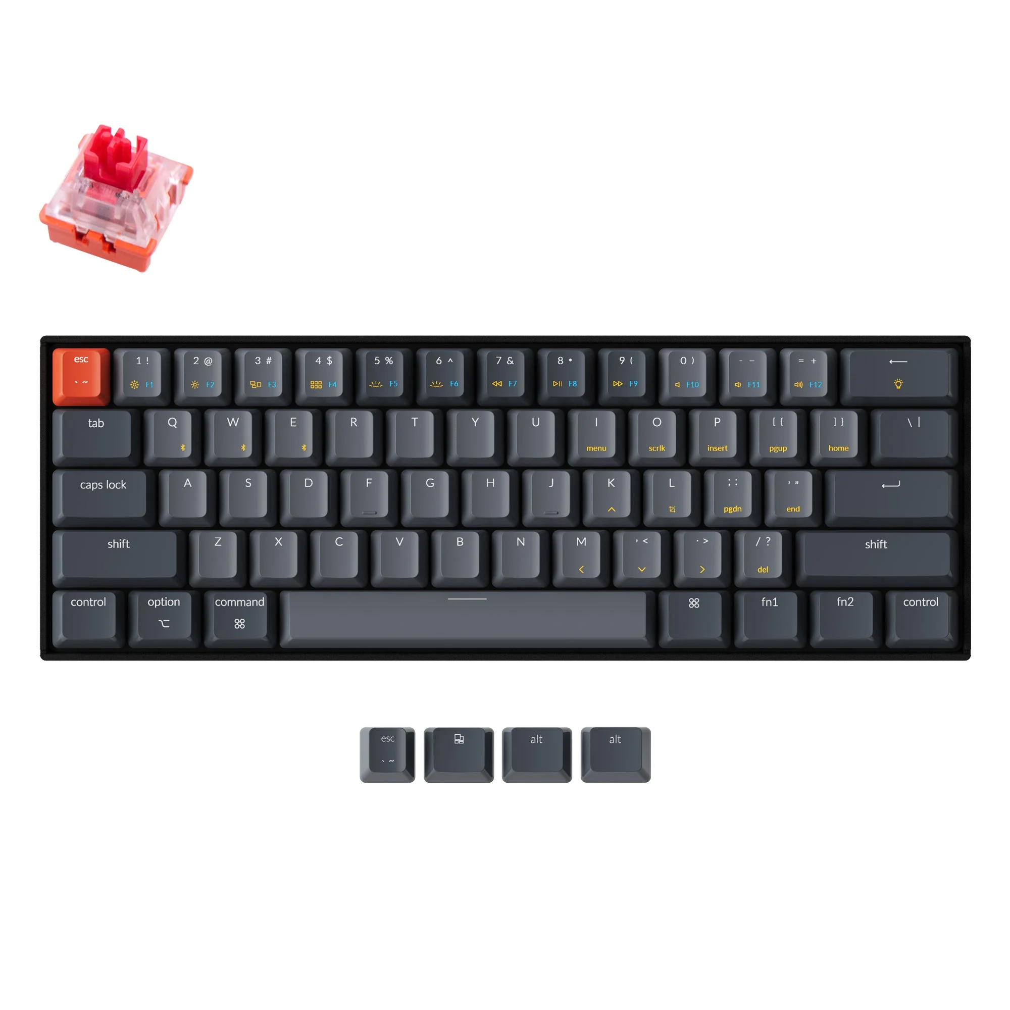 Keychron K12 Wireless Mechanical Keyboard (US ANSI Layout) - Image 7