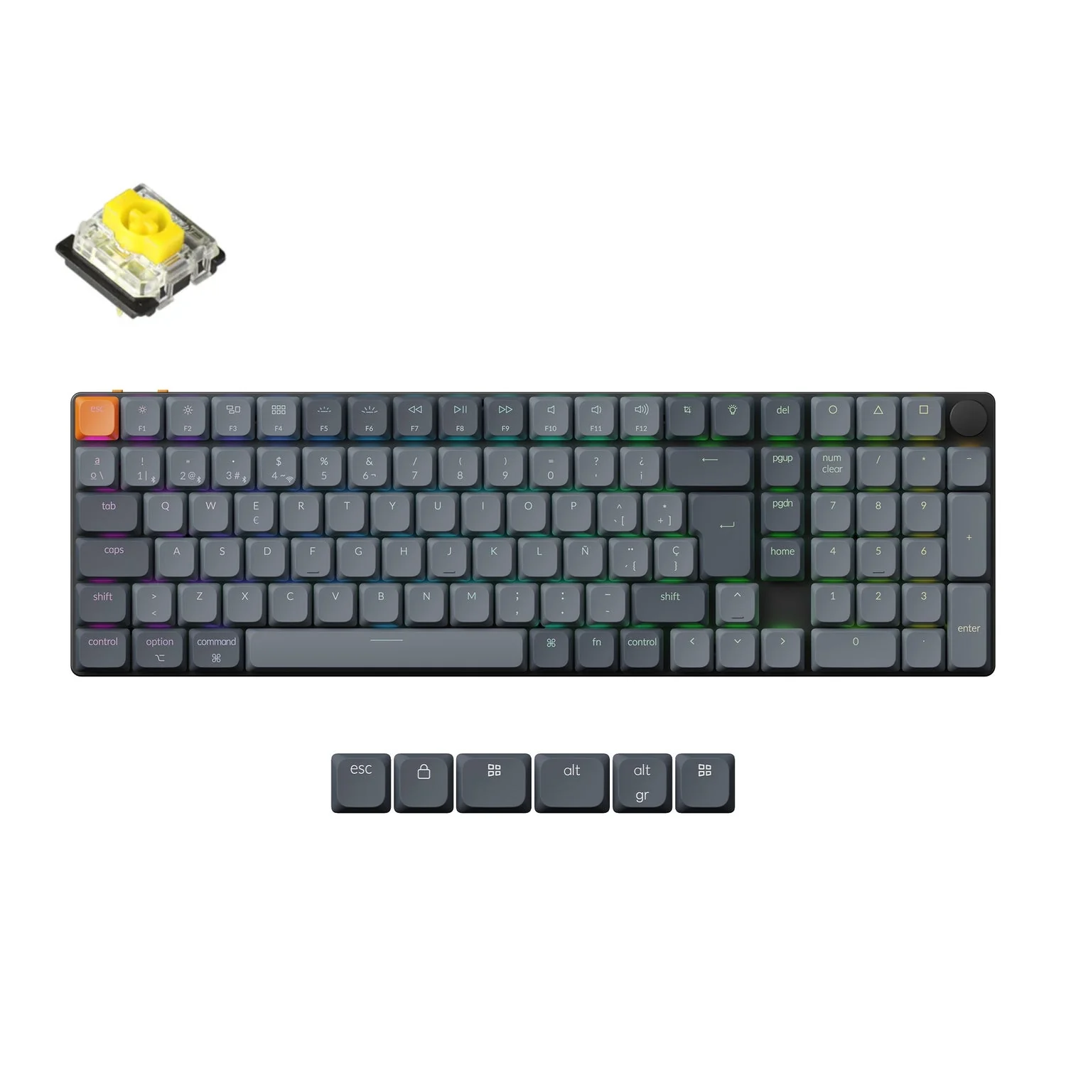 Keychron K17 Max QMK Wireless Custom Mechanical Keyboard ISO Layout Collection - Image 10