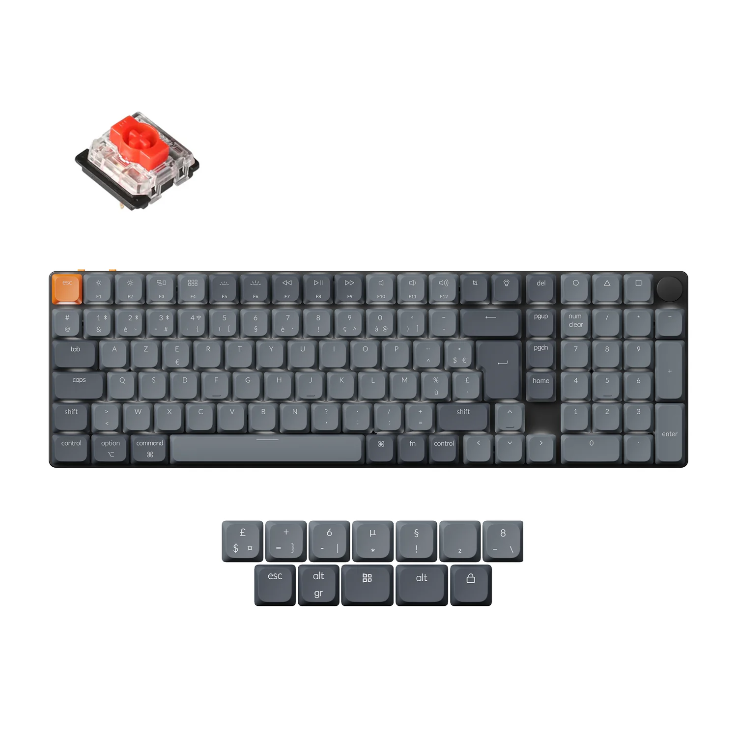 Keychron K17 Max QMK Wireless Custom Mechanical Keyboard ISO Layout Collection - Image 11