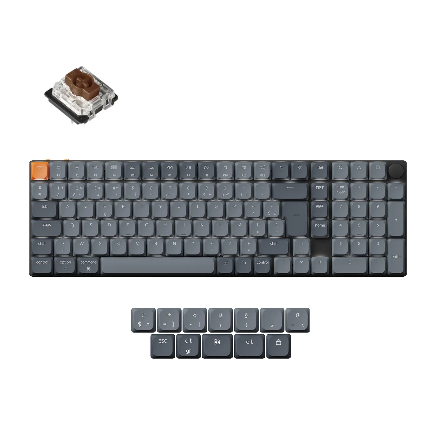 Keychron K17 Max QMK Wireless Custom Mechanical Keyboard ISO Layout Collection - Image 12