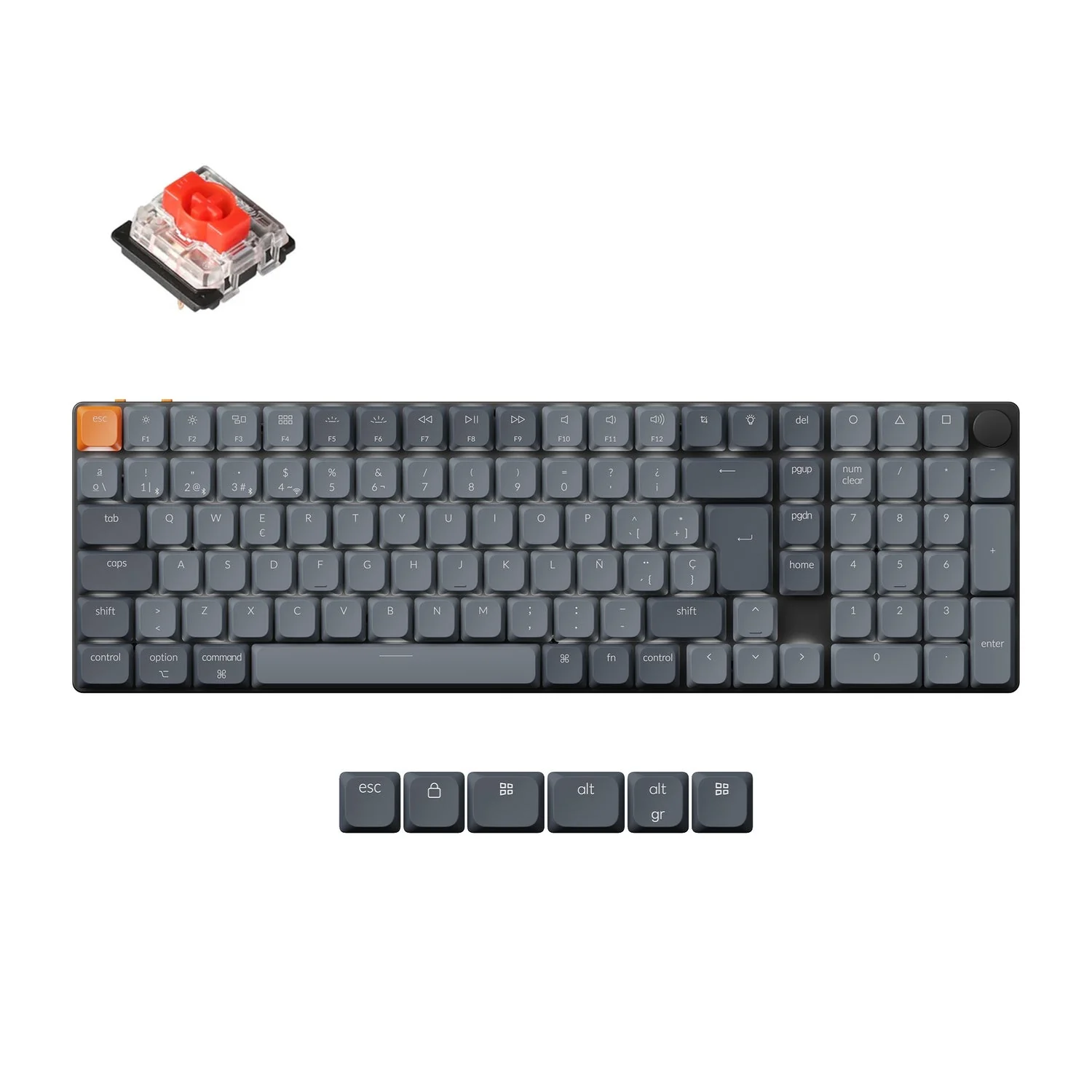 Keychron K17 Max QMK Wireless Custom Mechanical Keyboard ISO Layout Collection - Image 14