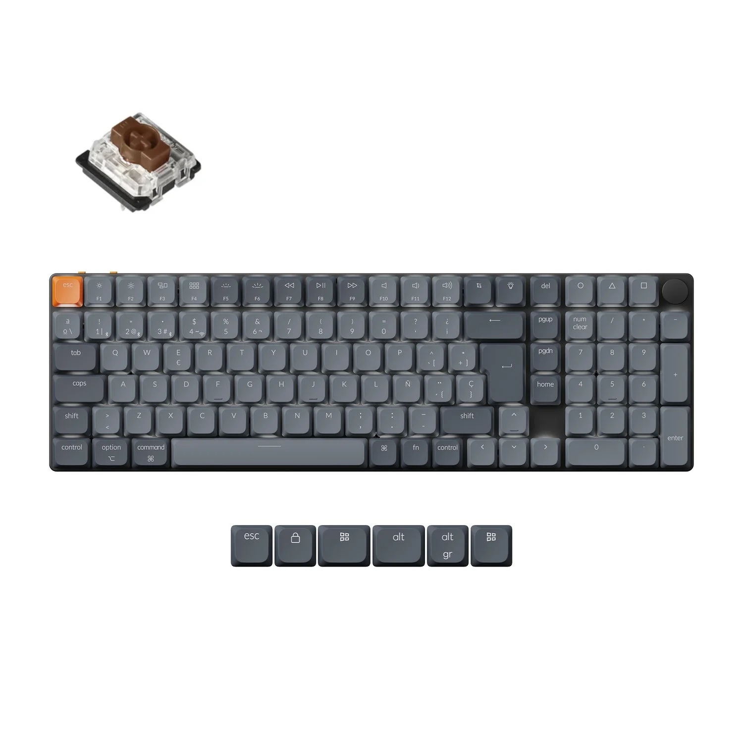 Keychron K17 Max QMK Wireless Custom Mechanical Keyboard ISO Layout Collection - Image 15