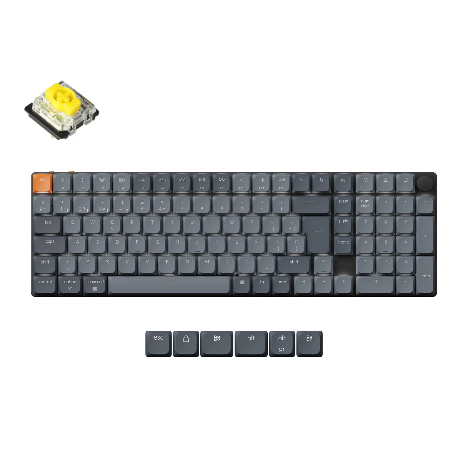 Keychron K17 Max QMK Wireless Custom Mechanical Keyboard ISO Layout Collection - Image 16