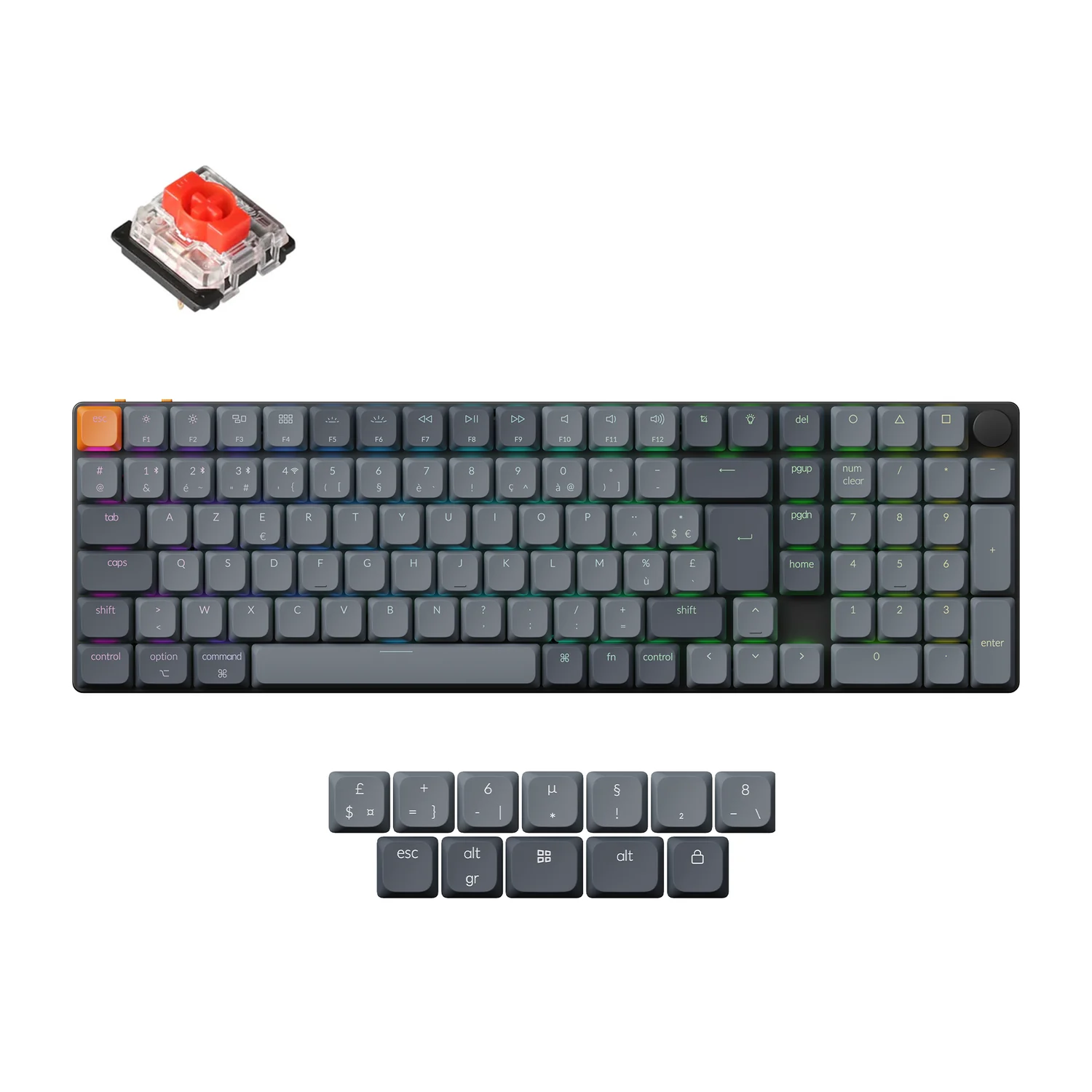 Keychron K17 Max QMK Wireless Custom Mechanical Keyboard ISO Layout Collection - Image 5