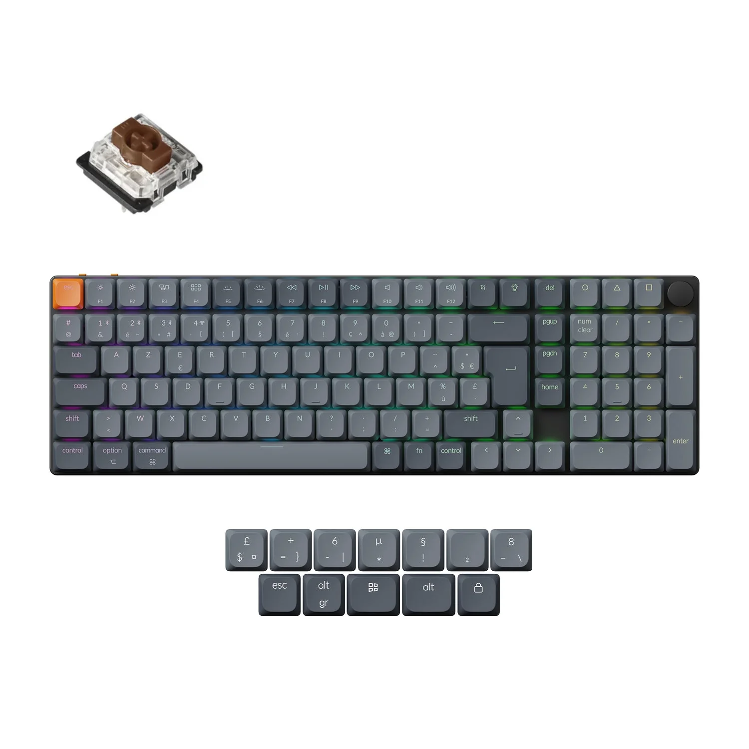 Keychron K17 Max QMK Wireless Custom Mechanical Keyboard ISO Layout Collection - Image 6