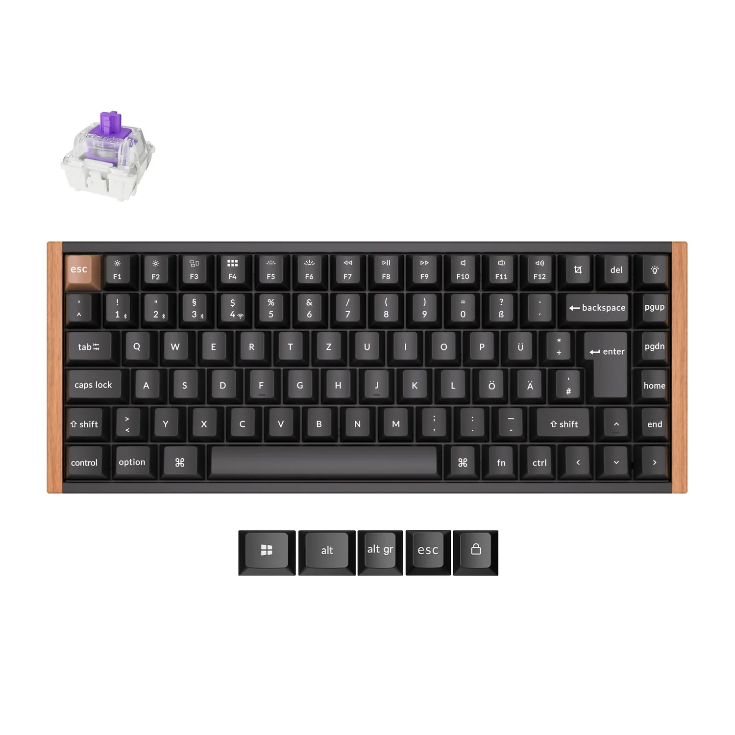 Keychron K2 HE Wireless Magnetic Switch Custom Keyboard ISO Layout Collection - Image 11