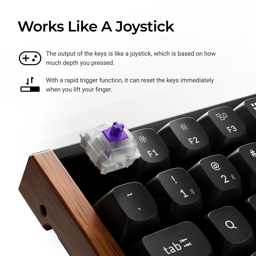 Keychron K2 HE Wireless Magnetic Switch Custom Keyboard (US ANSI Layout) - Image 4