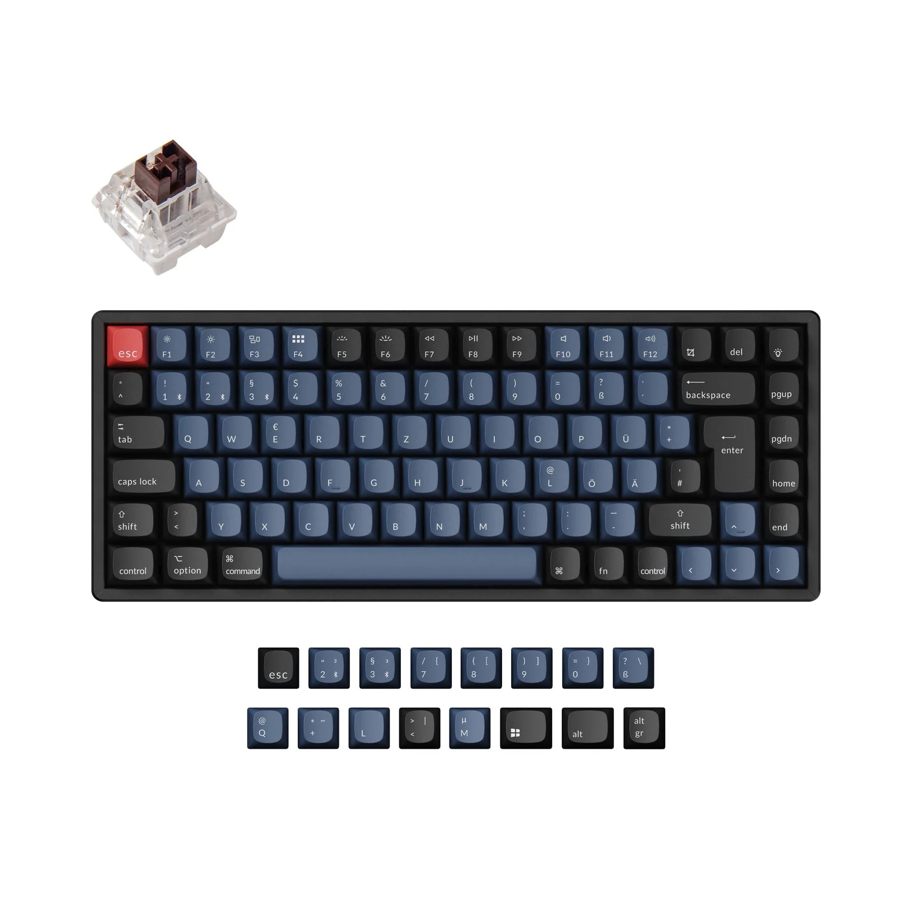 Keychron K2 Pro QMK/VIA Wireless Mechanical Keyboard ISO Layout Collection - Image 4