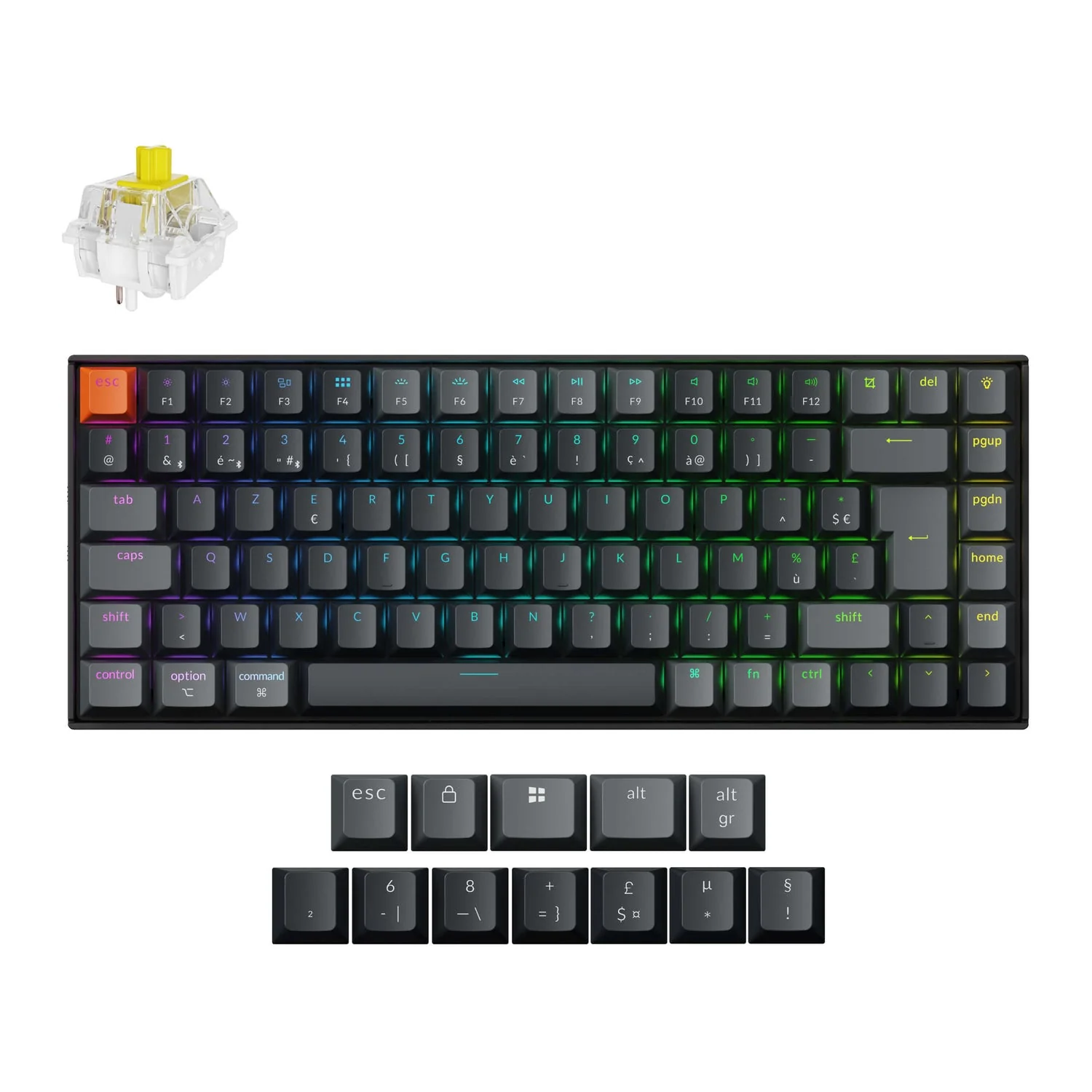 Keychron K2 QMK Wireless Mechanical Keyboard (ISO Layout) - Version 3 - Image 10