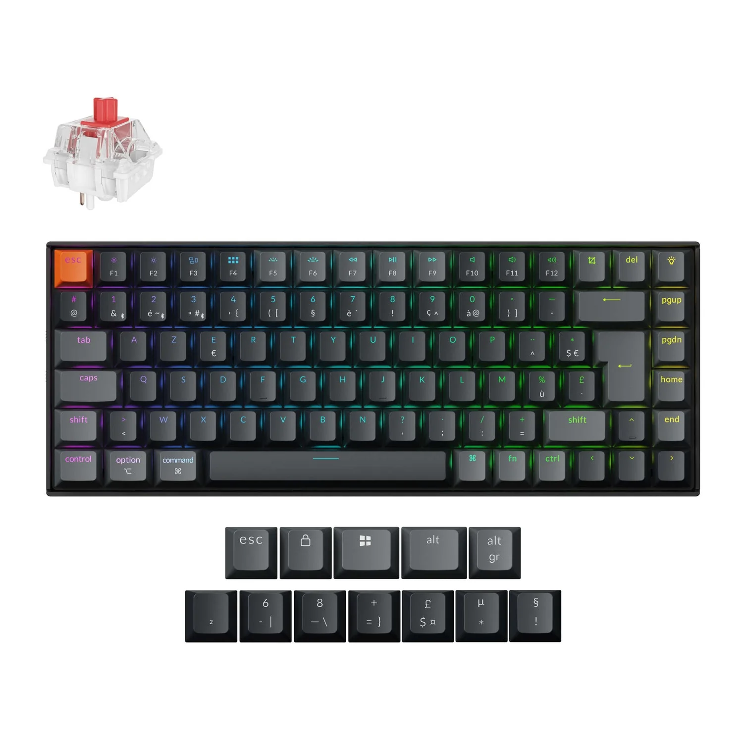 Keychron K2 QMK Wireless Mechanical Keyboard (ISO Layout) - Version 3 - Image 2
