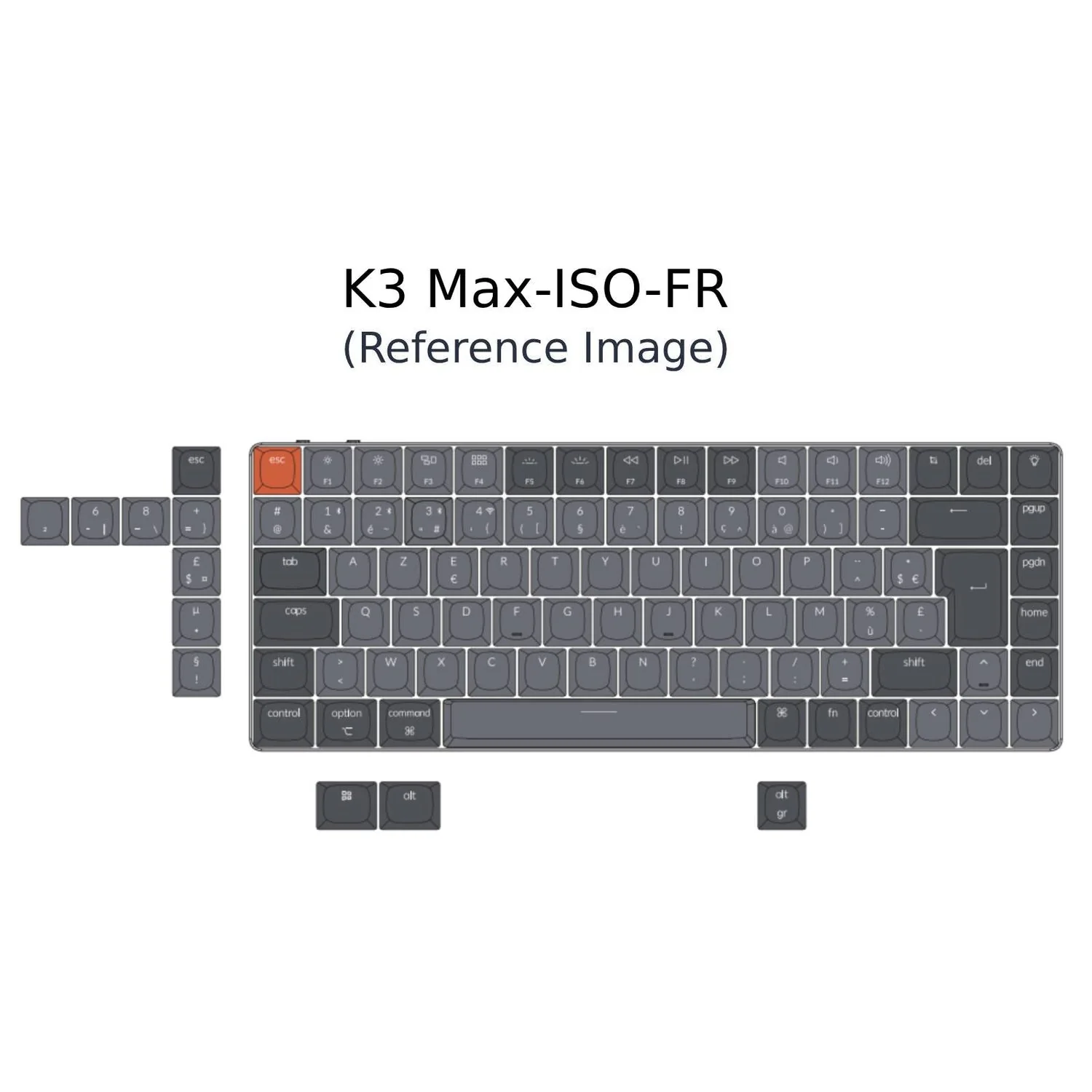 Keychron K3 Max QMK/VIA Wireless Custom Mechanical Keyboard ISO Layout Collection - Image 15