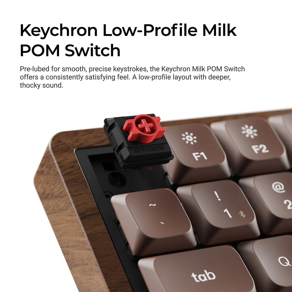 Keychron K3 Max QMK Wireless Custom Mechanical Keyboard - All Wood Special Edition (US ANSI Layout) - Image 5