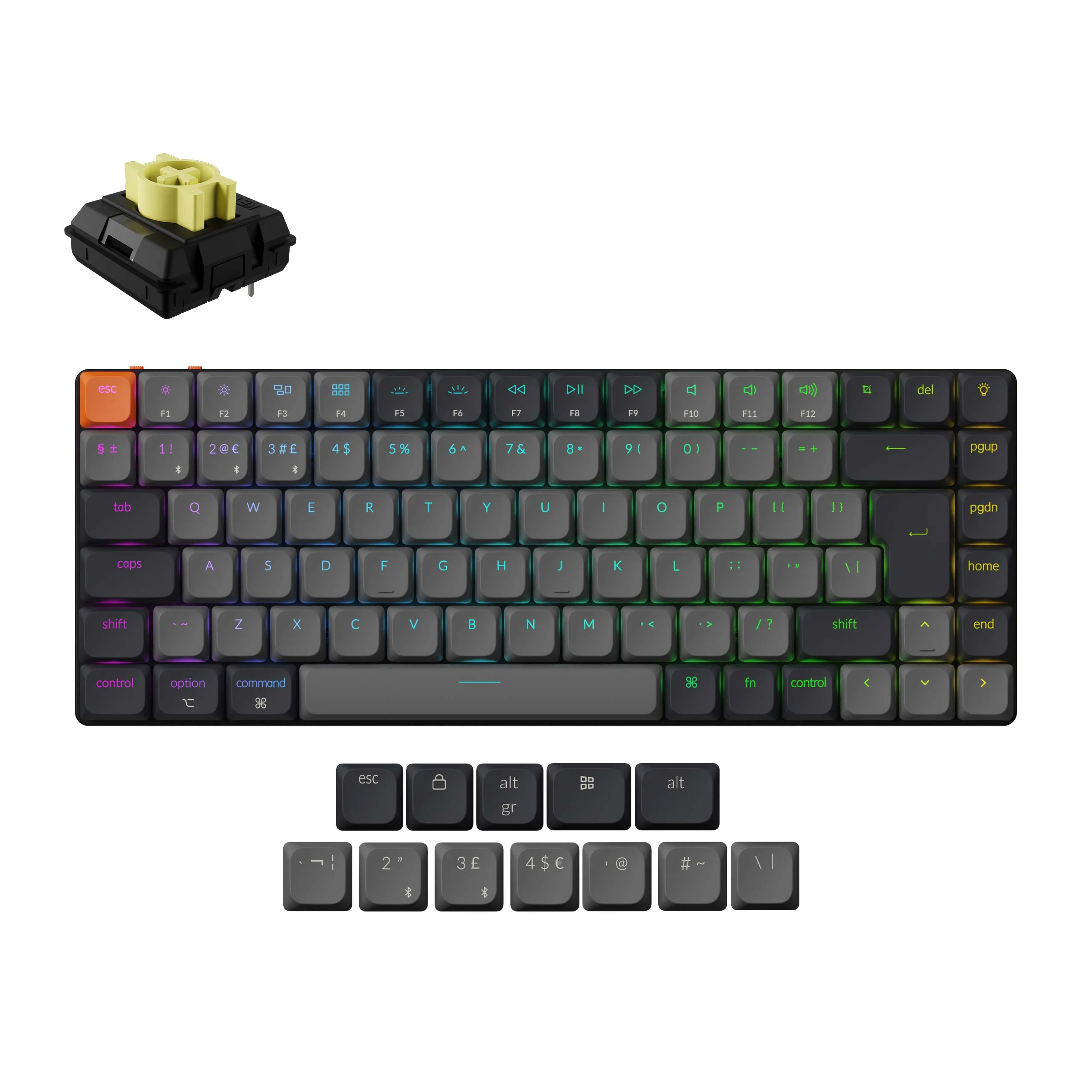 Keychron K3 QMK Wireless Mechanical Keyboard (ISO Layout) - Version 3 - Image 10