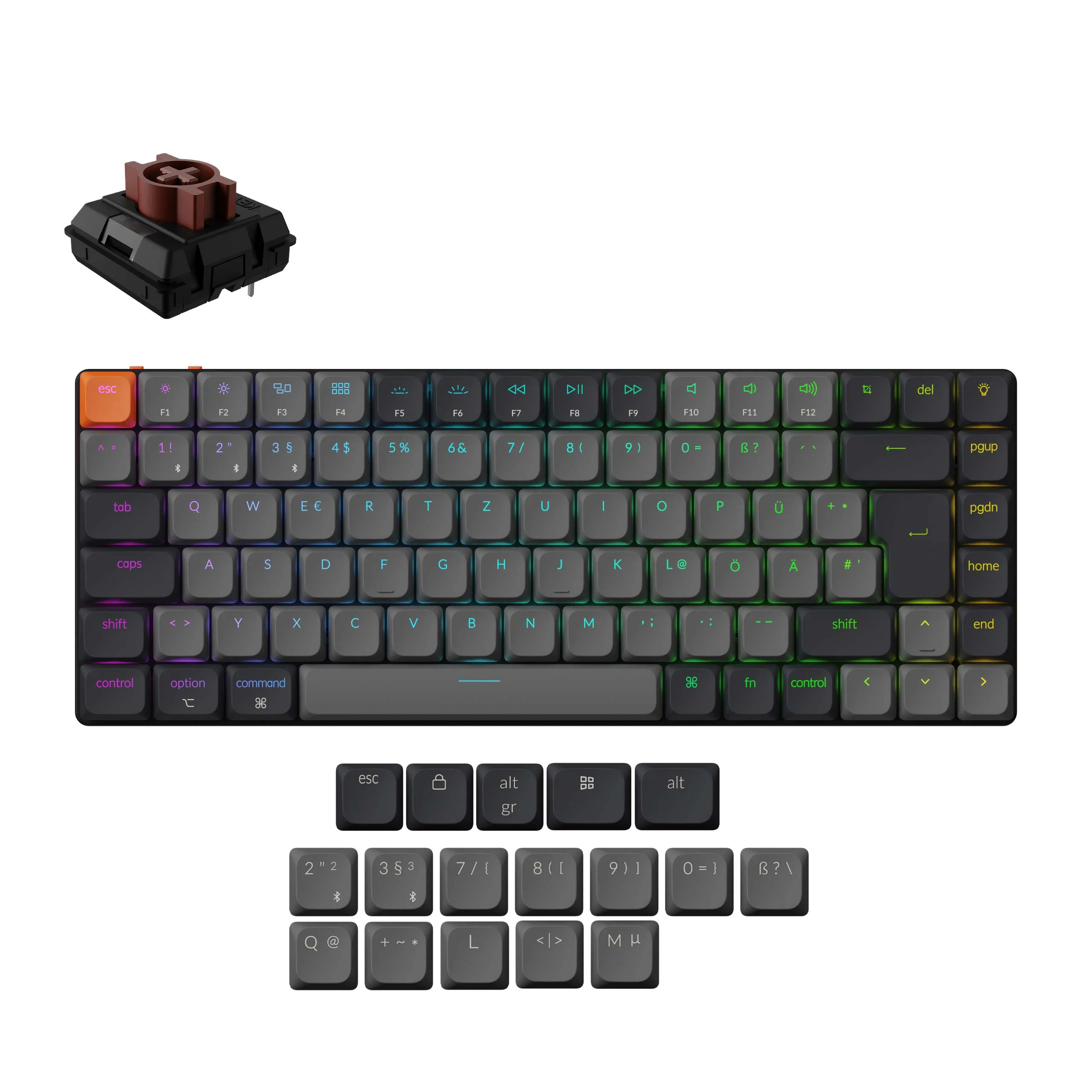 Keychron K3 QMK Wireless Mechanical Keyboard (ISO Layout) - Version 3 - Image 2