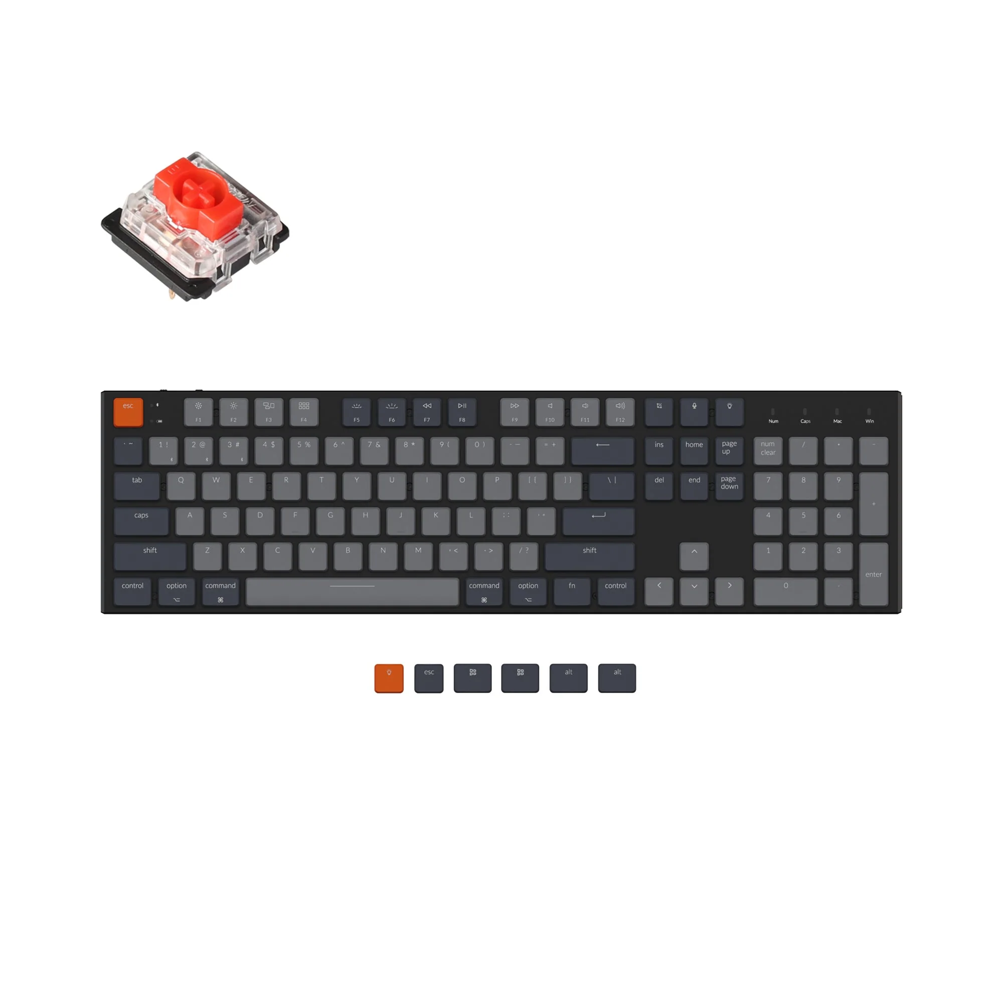 Add-on For Low Profile Double Shot PBT Keycap Set
