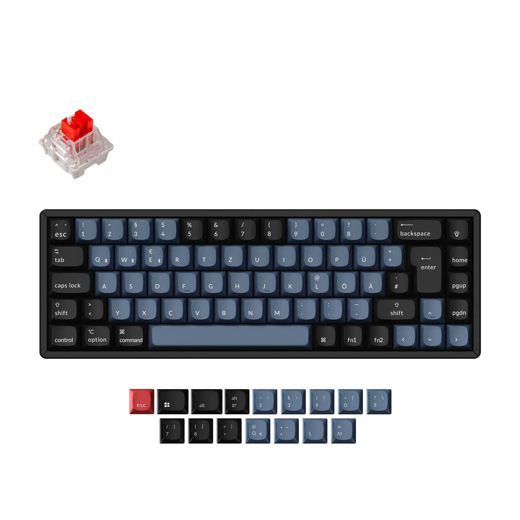 Keychron K6 Pro QMK/VIA Wireless Mechanical Keyboard ISO Layout Collection - Image 3
