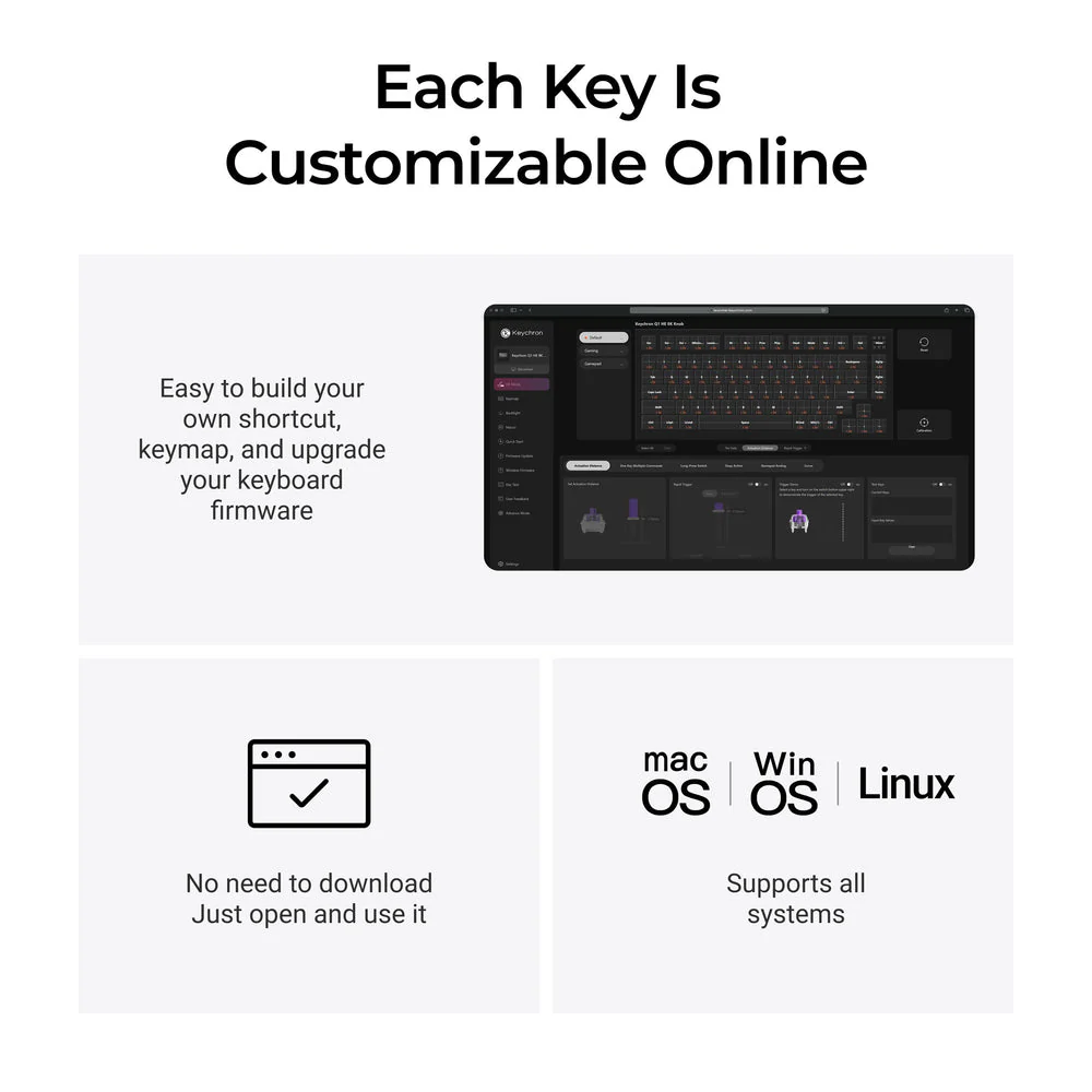 Keychron Q1 HE 8K Wired Magnetic Switch Keyboard (US ANSI Layout) - Image 6