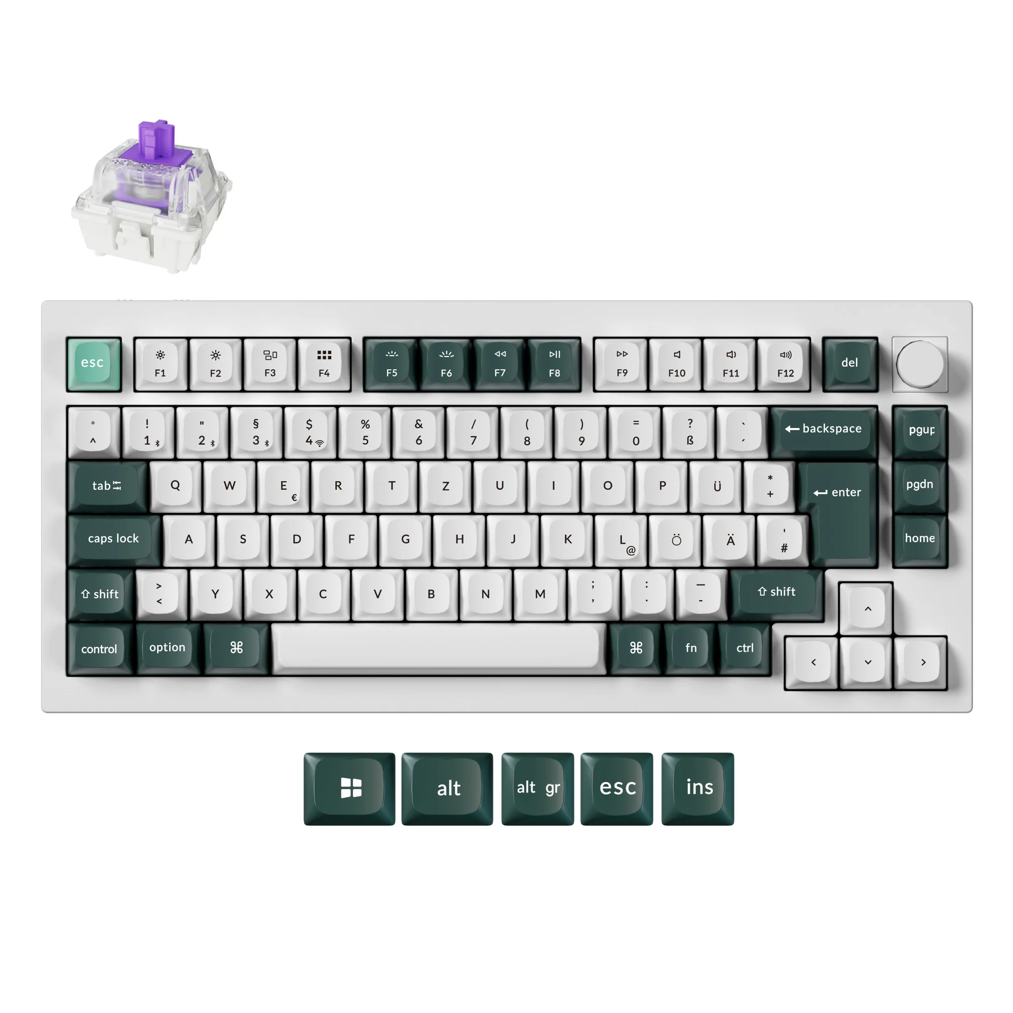 Keychron Q1 HE QMK Wireless Custom Keyboard ISO Layout Collection - Image 10