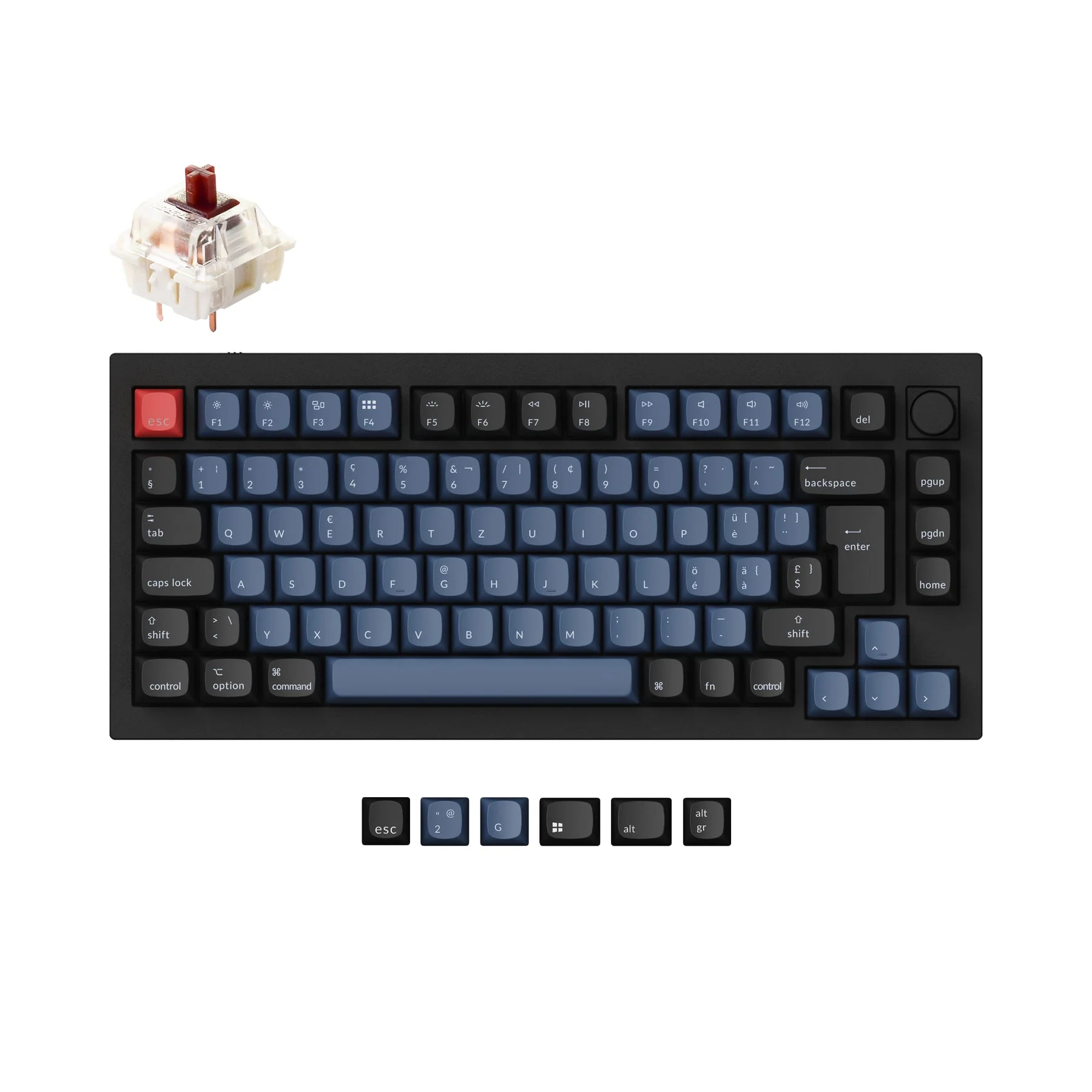 Keychron Q1 QMK Custom Mechanical Keyboard ISO Layout Collection - Image 12