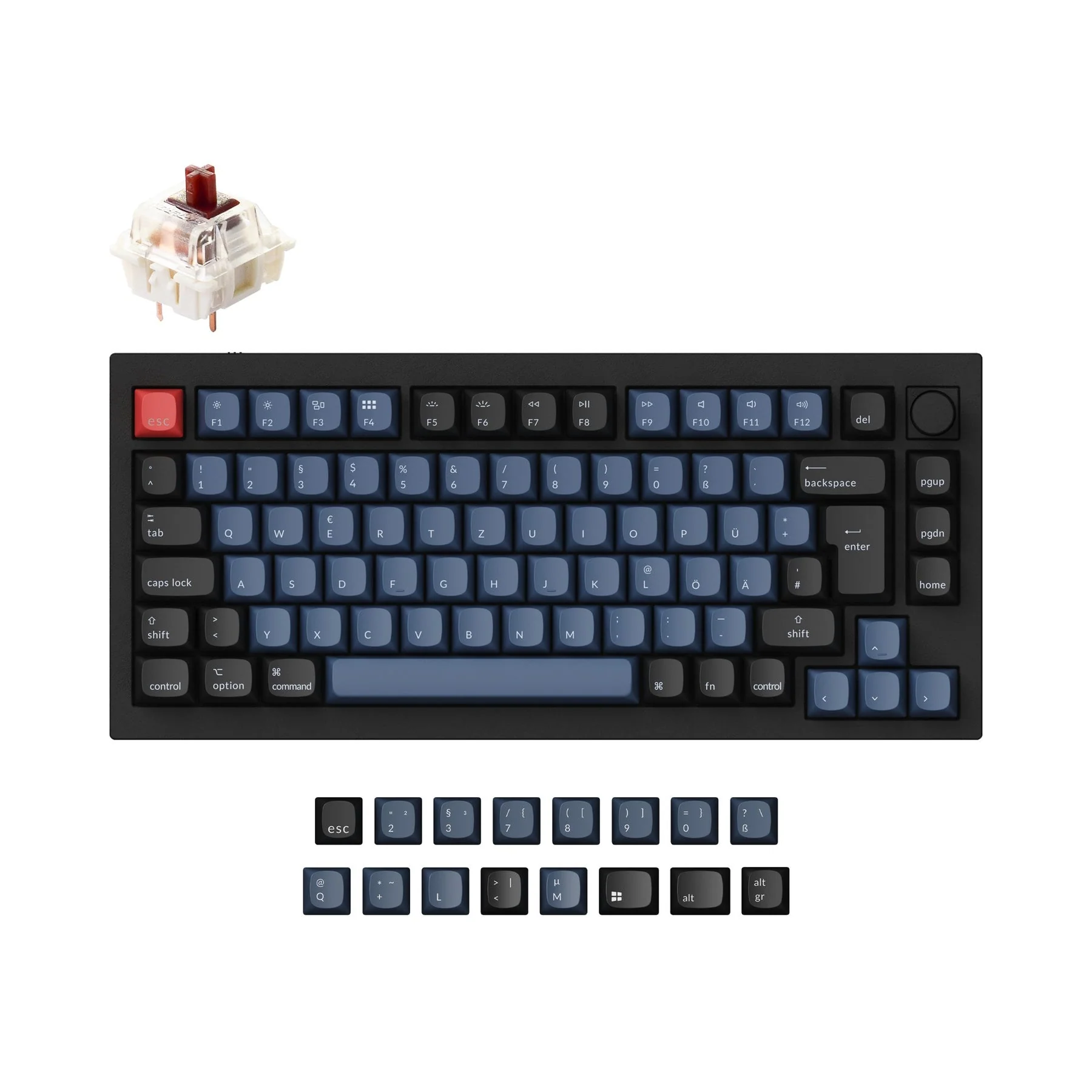 Keychron Q1 QMK Custom Mechanical Keyboard ISO Layout Collection - Image 2