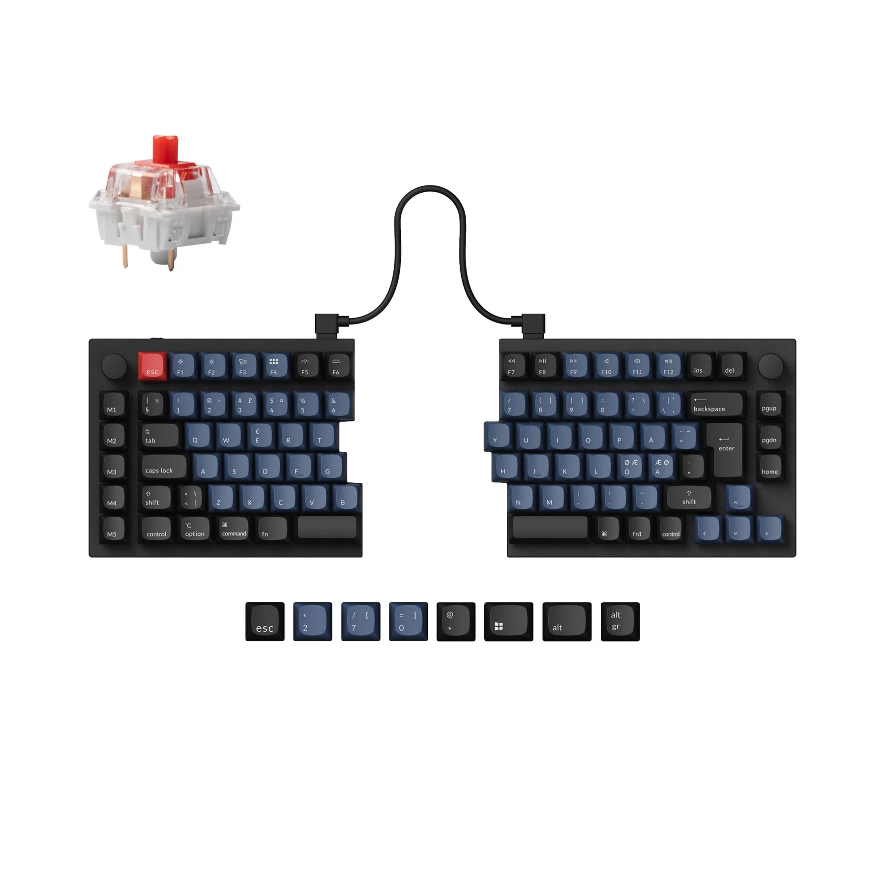 Keychron Q11 QMK Custom Mechanical Keyboard ISO Layout Collection - Image 10